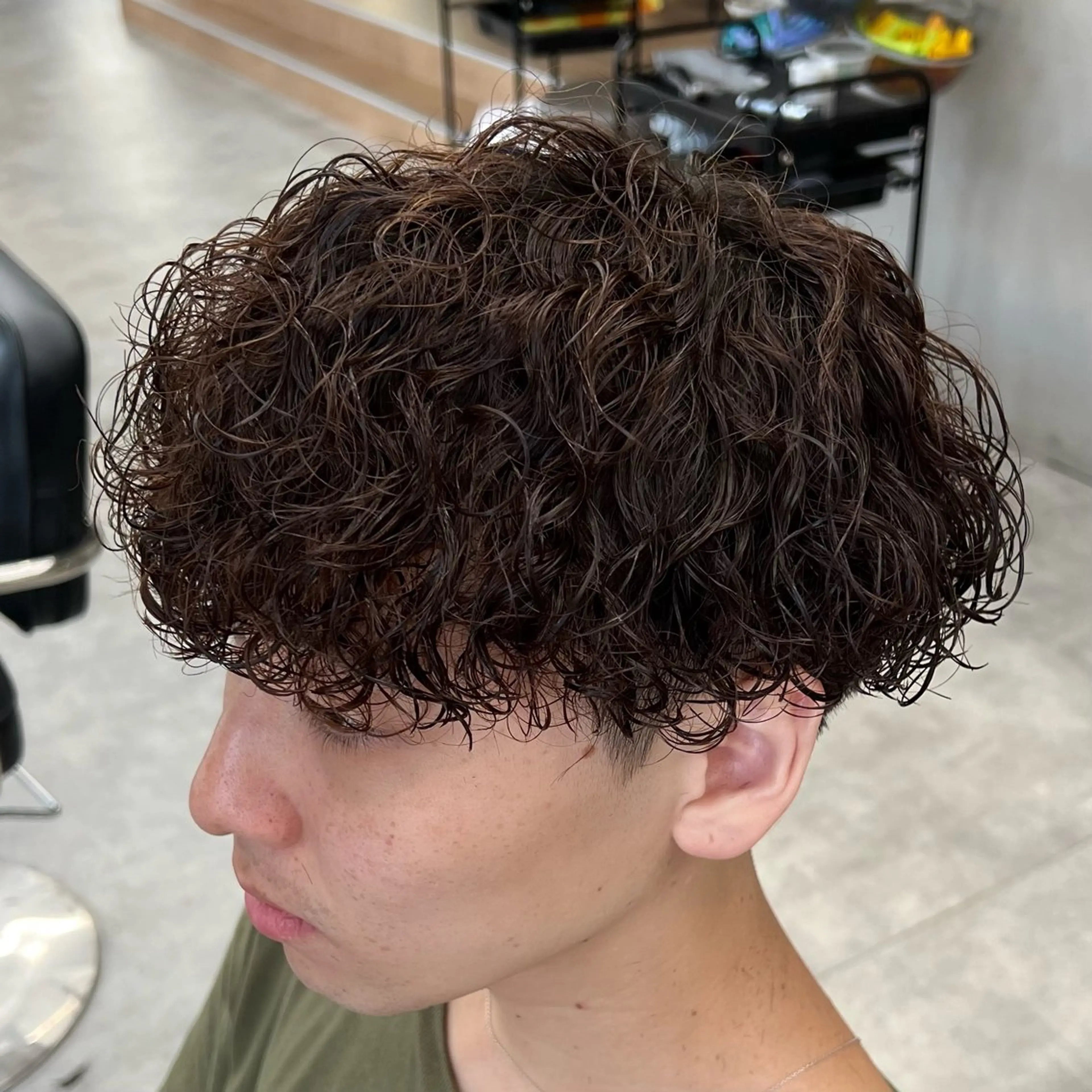 ショート パーマ メンズ カット パーマ メンズパーマ/波巻き 新潟/万代/夏芽🎀のヘアスタイル