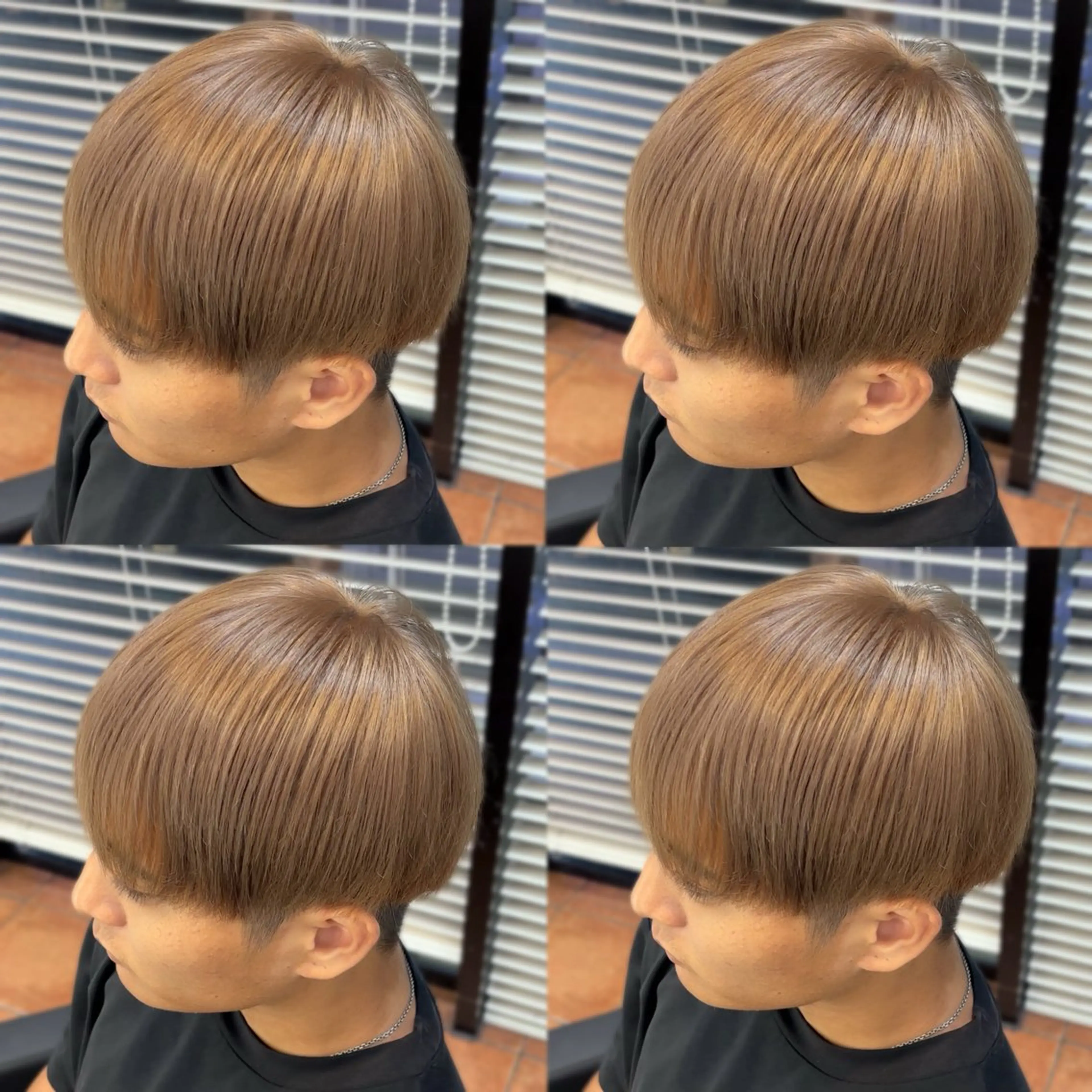 カラー メンズ メンズブリーチ ベージュカラー ブリーチ ミルクティーベージュ メンズ/メッシュ ‪‪/セット/aoiのヘアスタイル