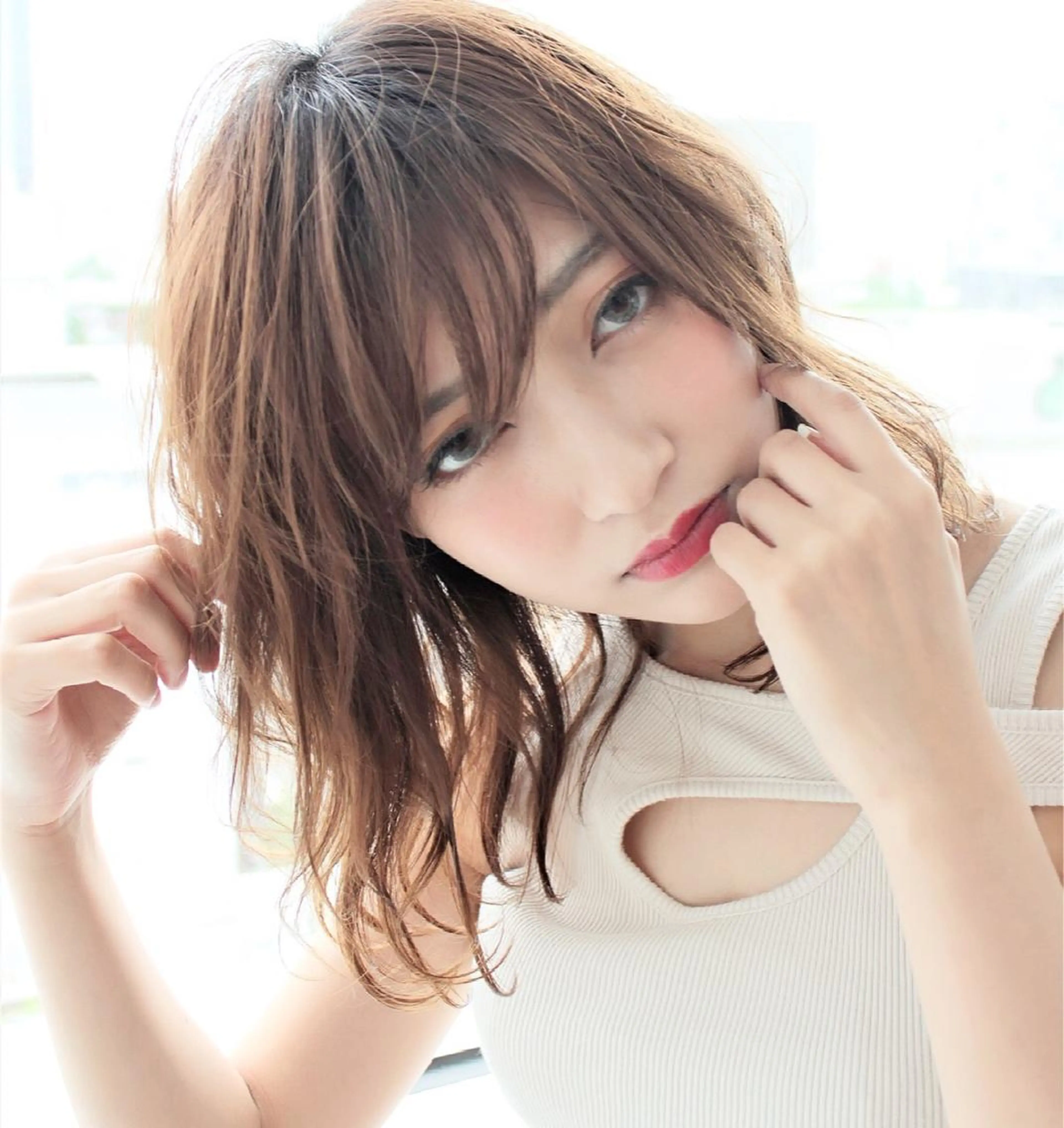 ミディアム レイヤーカット カット ヘアカラー times salon所属・ショートと髪質改善 達人⭐️村上将梧のヘアスタイル