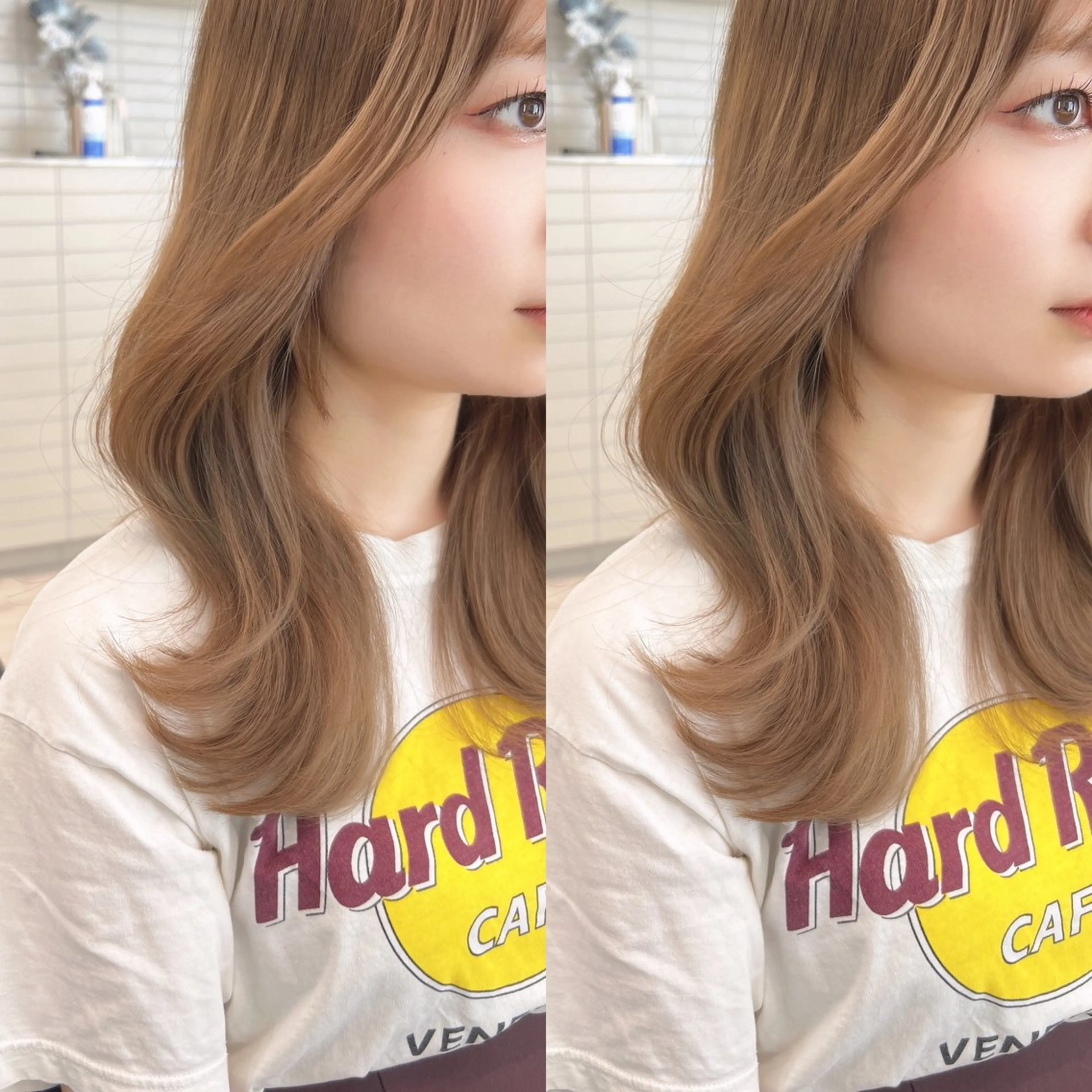 カラー MIKU /ボブ/外ハネボブのヘアスタイル