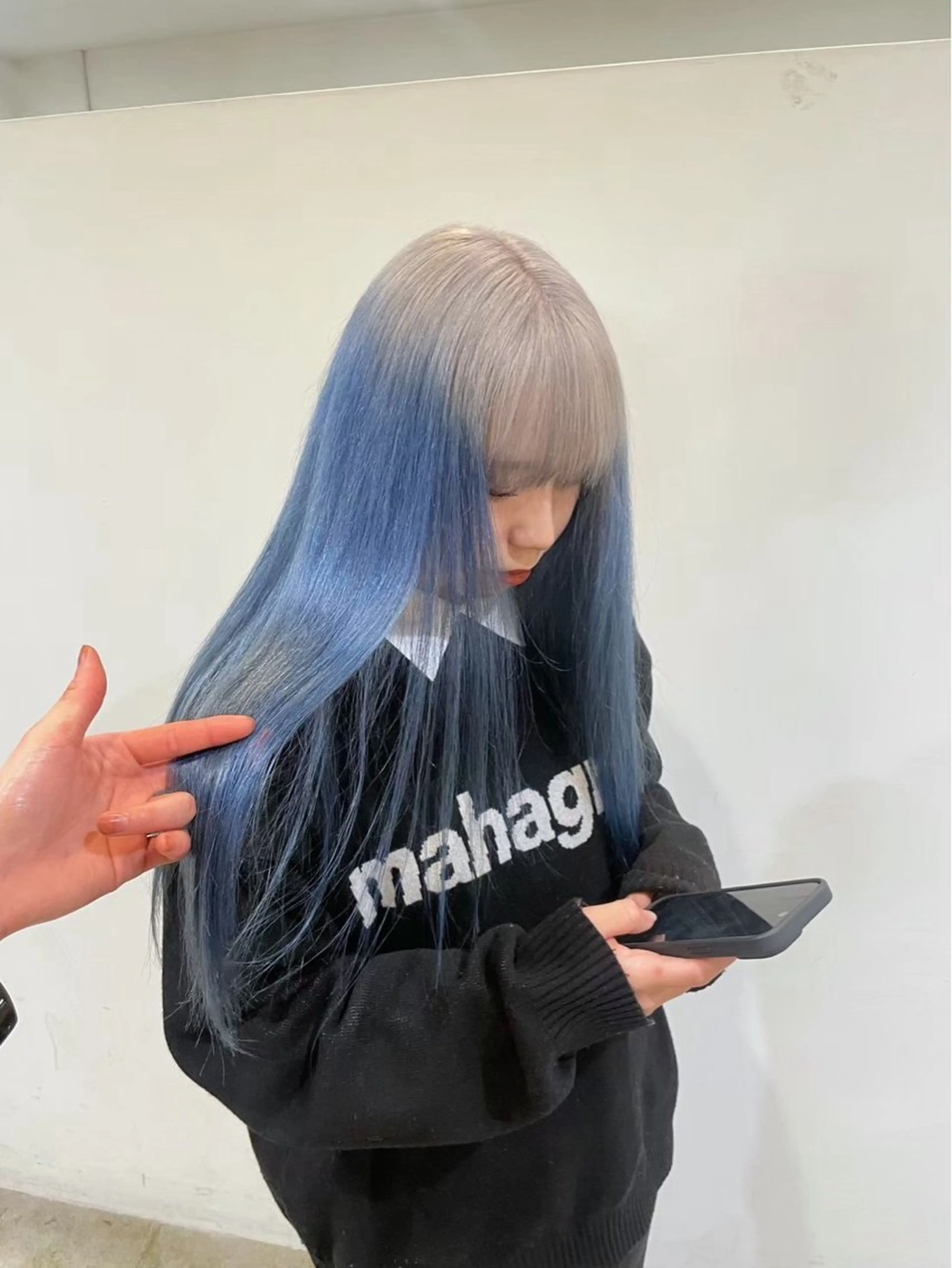 カラー 北村由衣 カラーモデルのヘアスタイル