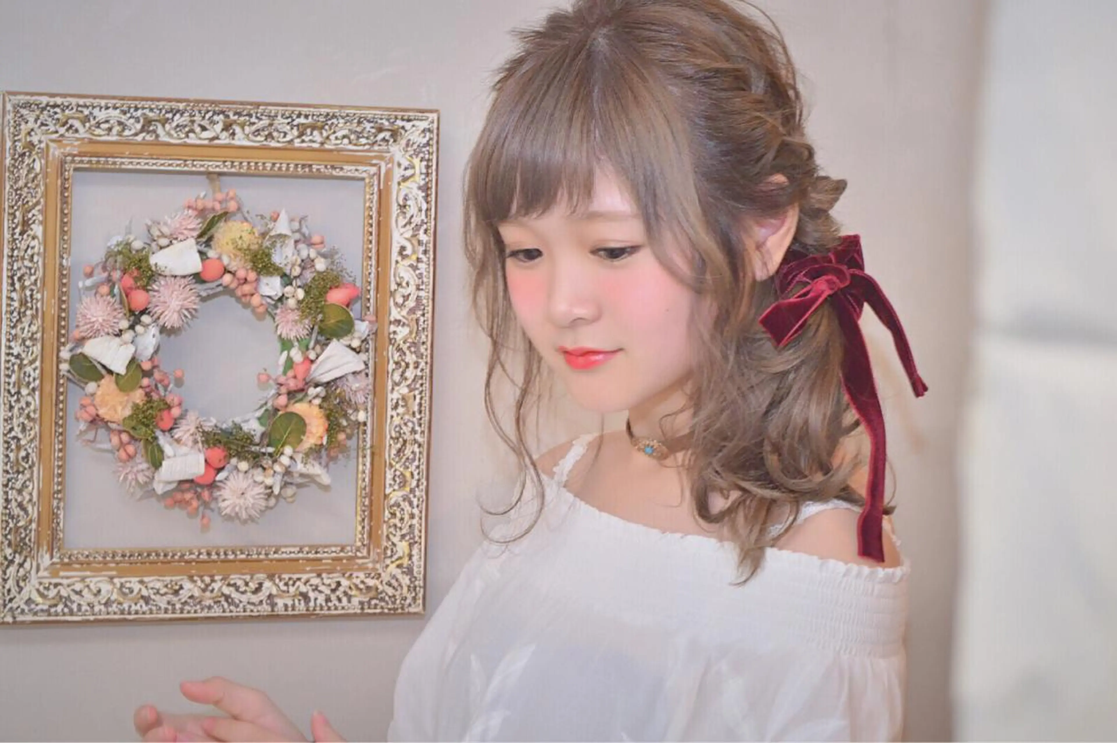 セミロング ロング カラー パーマ ヘアアレンジ autre所属・大久保 ひでなりのヘアスタイル