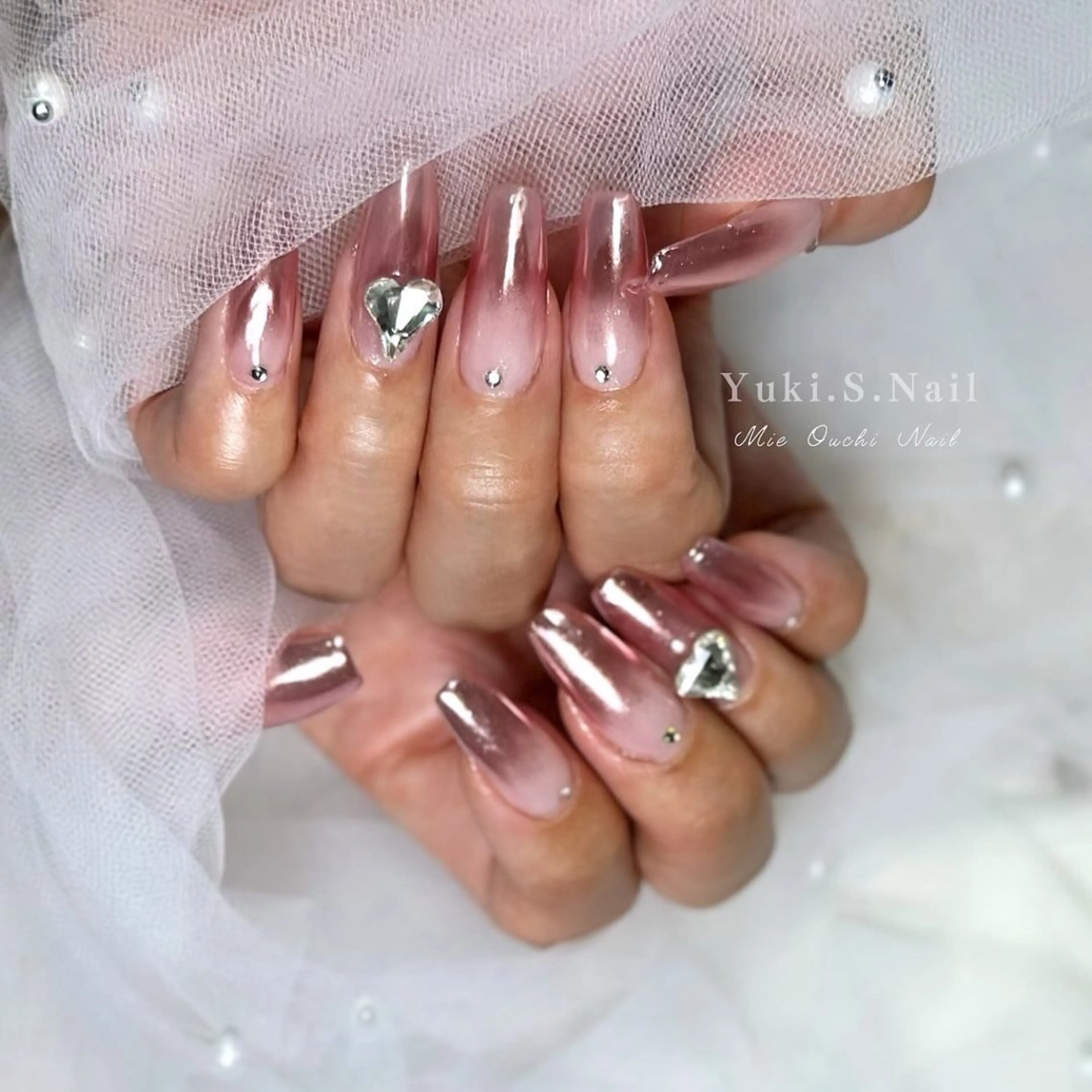 ロング ハンドネイル Yuki S.Nailのネイルデザイン