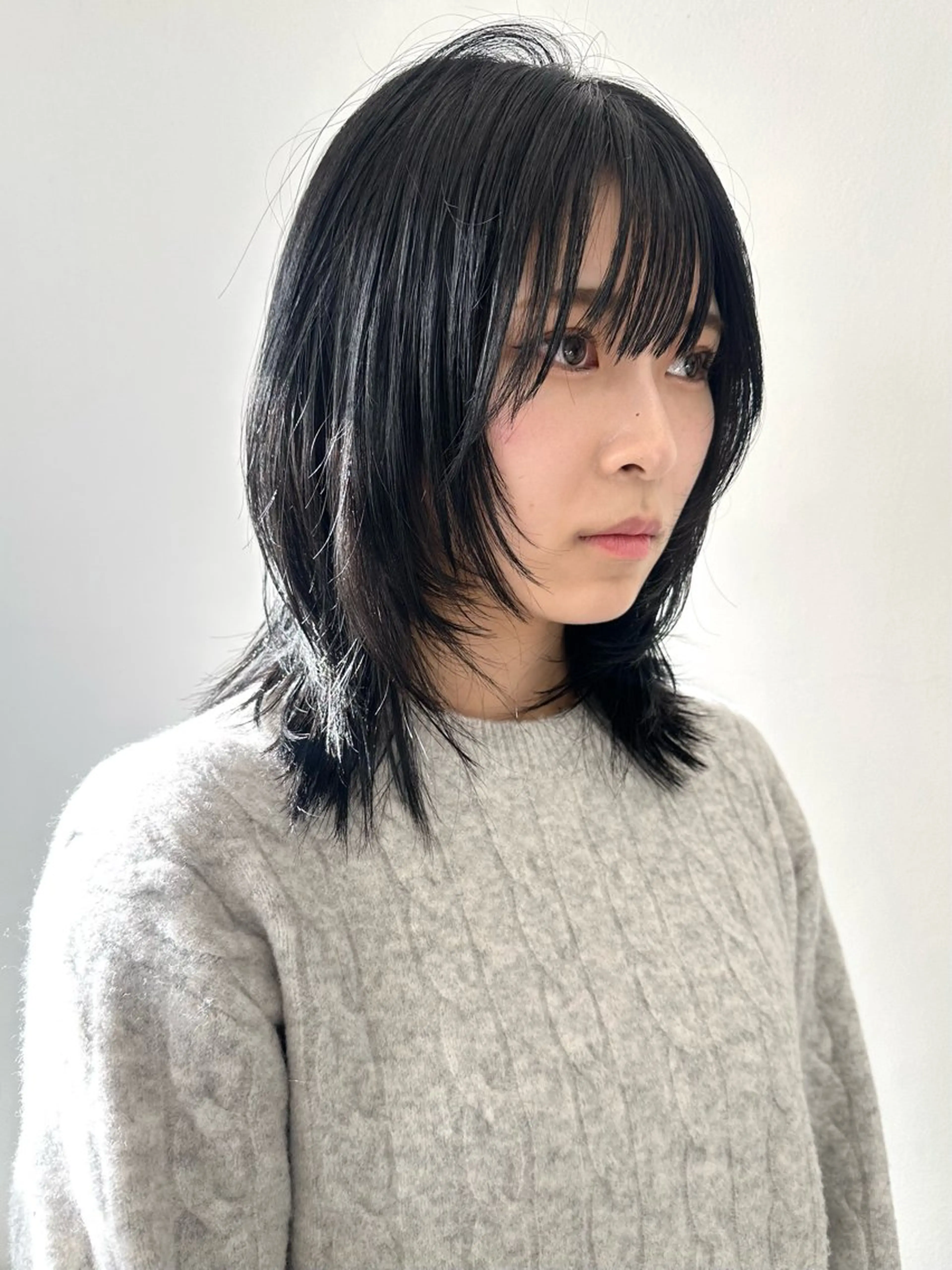 セミロング カラー カット ヘアカラー トリートメント レイヤーカット/艶髪 ✨💭KIRARIのヘアスタイル