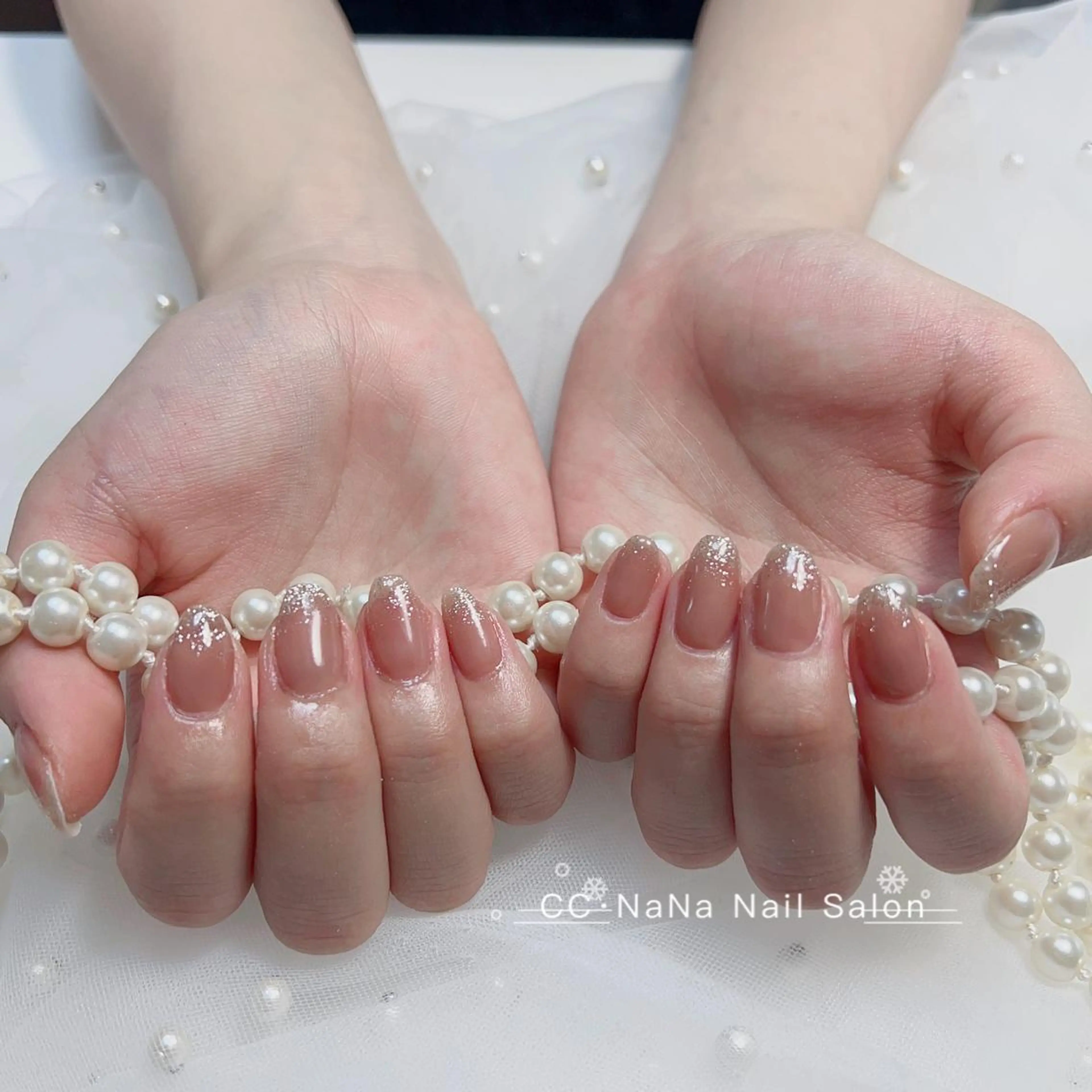 ネイル アートネイル チークネイル フラッシュネイル ジェルネイル キラキラネイル ハンドネイル 💎CC・NaNa 韓国風ネイル🌙Cのネイルデザイン