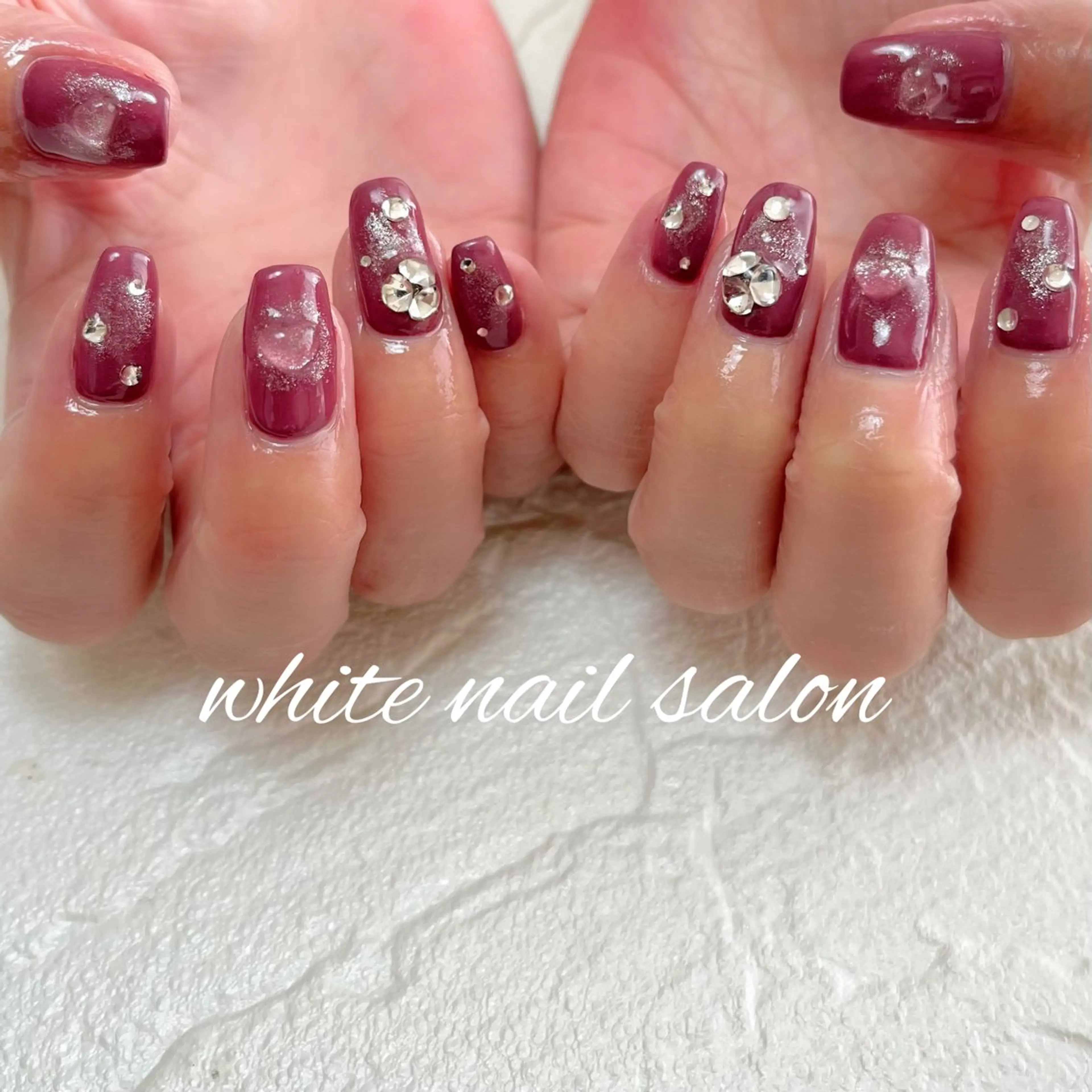 ネイル ラメ(グリッター) ハンドネイル white nail salonのネイルデザイン