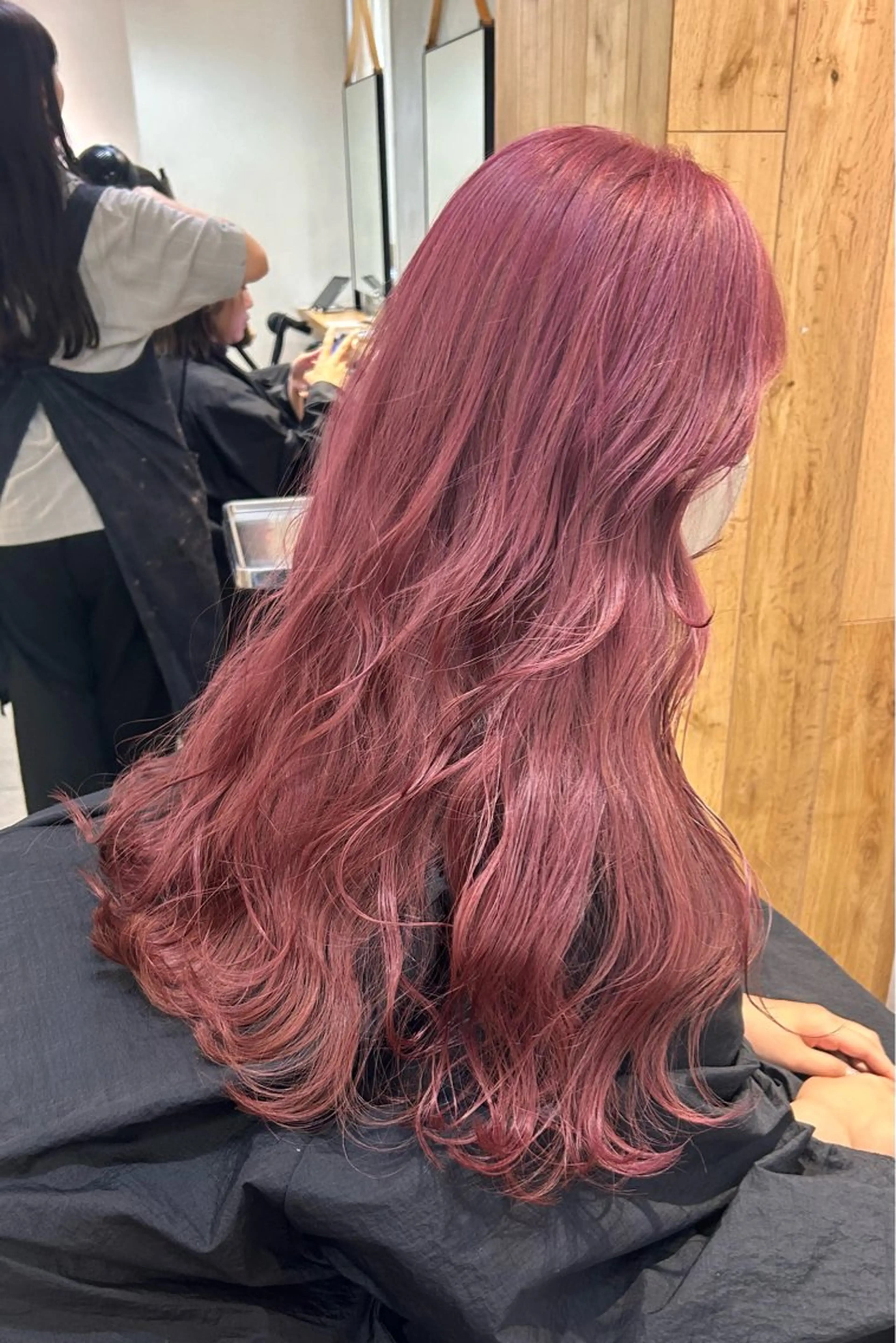 ロング カラー ヘアカラー トリートメント じゅわっと暖色カラー 🍊Moemiのヘアスタイル