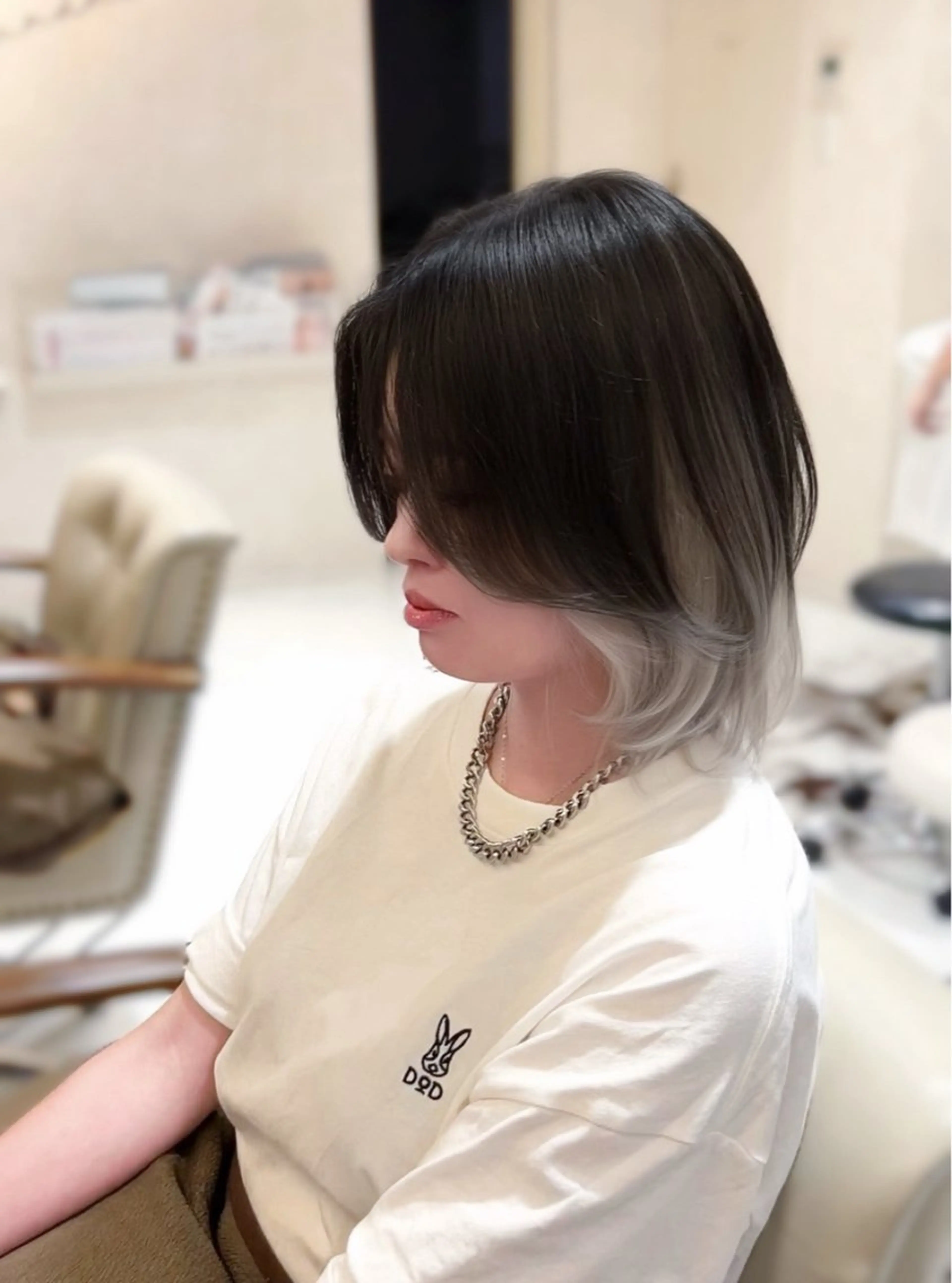 ミディアム カット ヘアカラー トリートメント 本店店長☆ 前原海翔のヘアスタイル