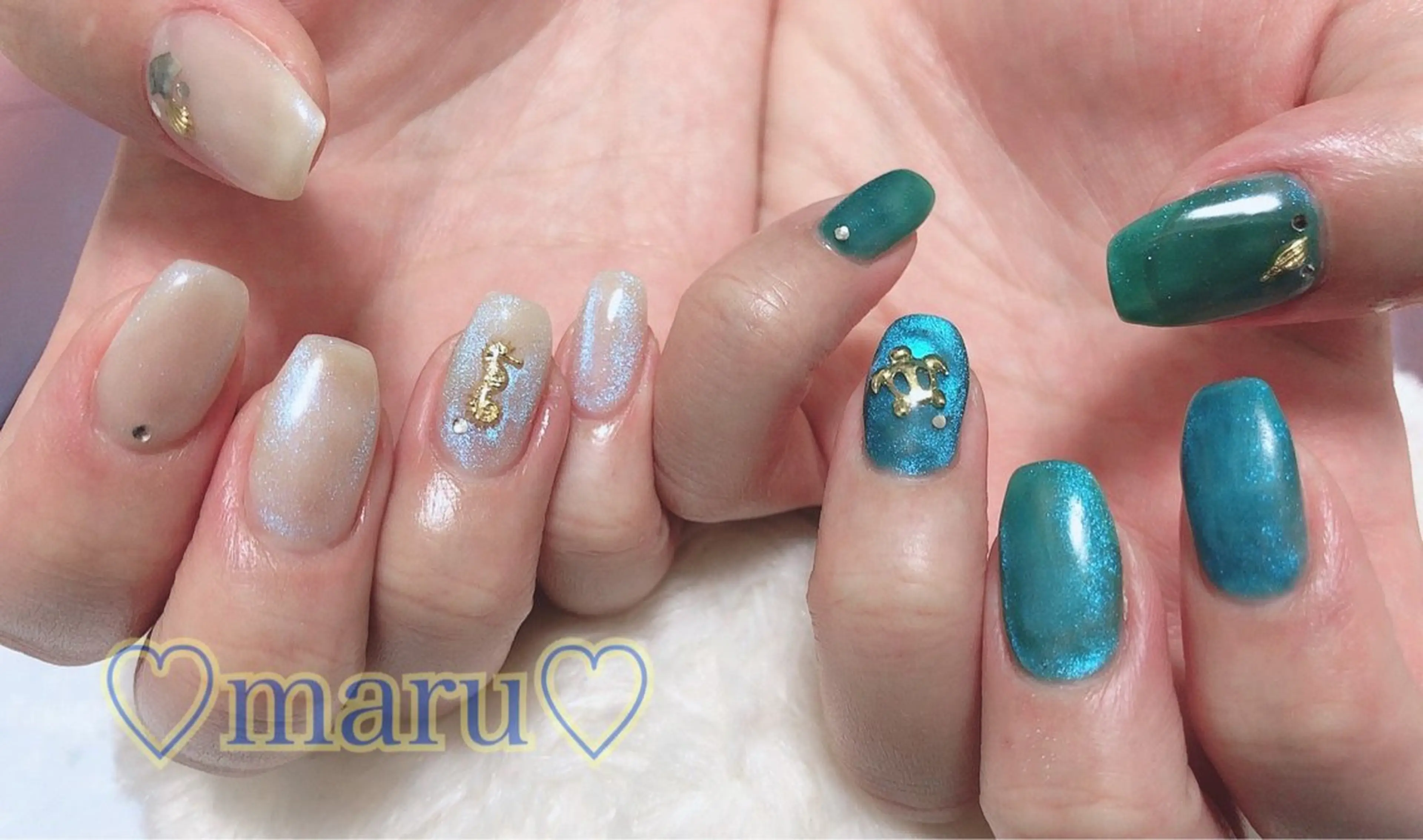 ネイル ハンドネイル フットネイル まるみ ♡のネイルデザイン