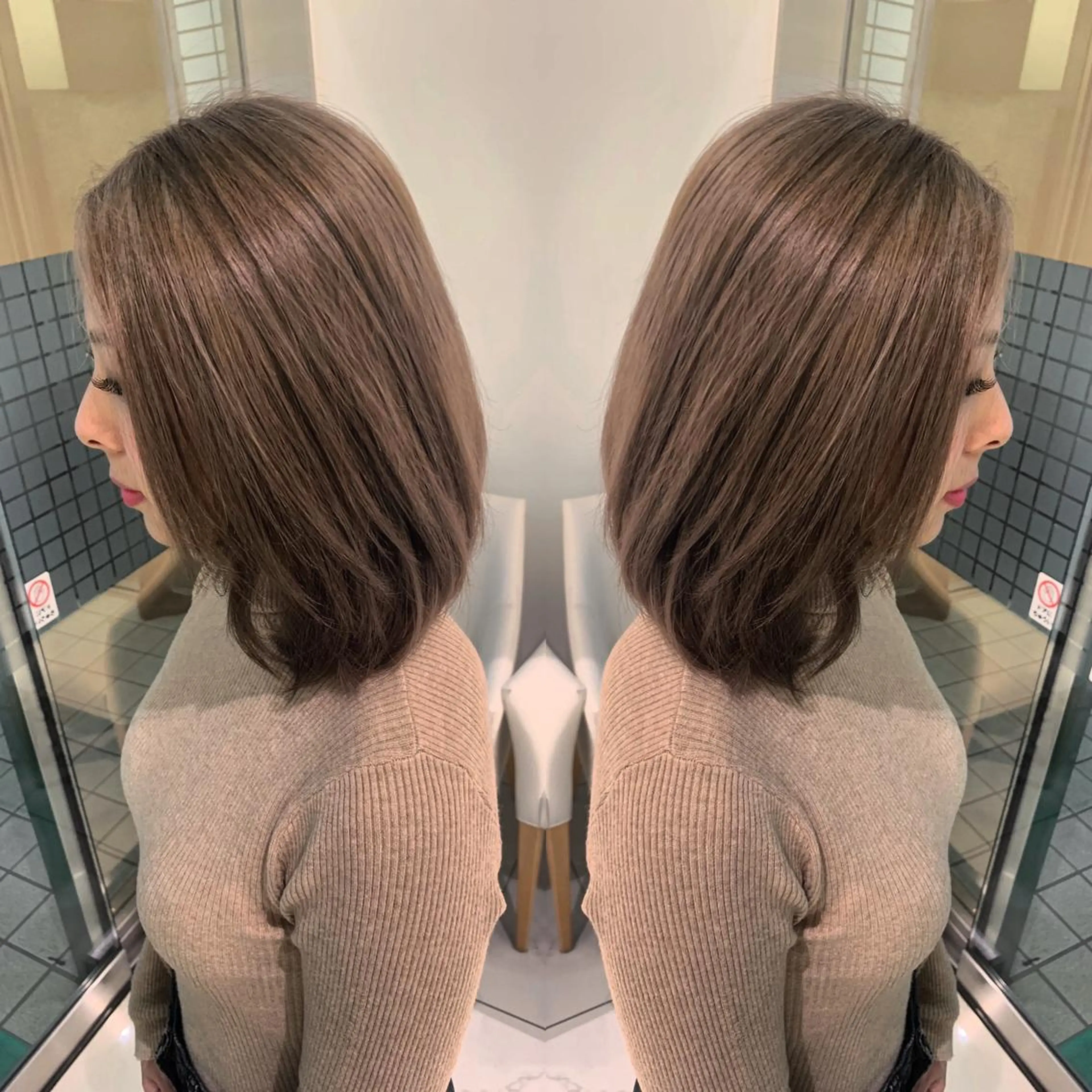 ショート カラー グレージュ カット ヘアカラー トリートメント N° jillva ♦️川端裕司♦️のヘアスタイル