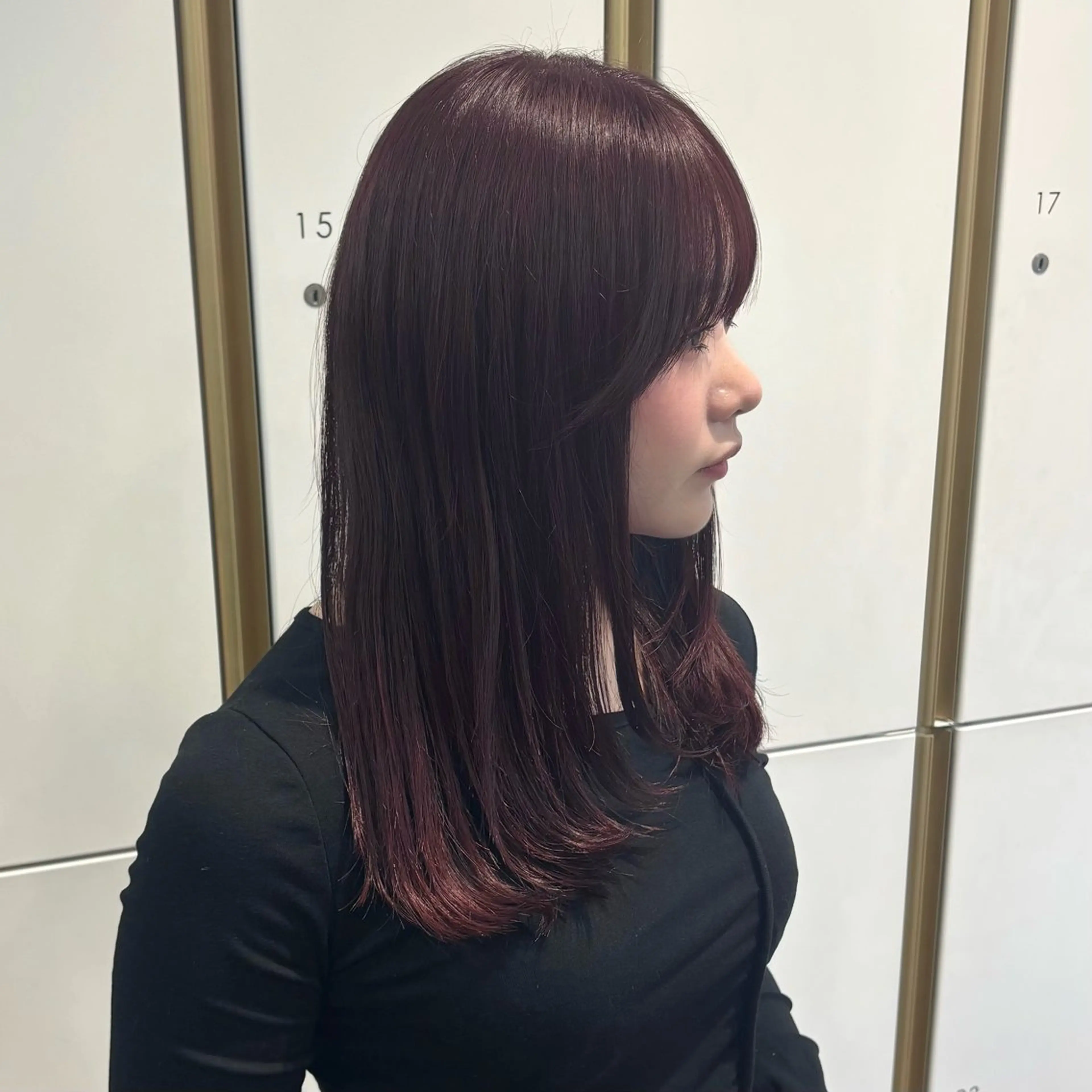 カラー レッドカラー ヘアカラー 透明感カラー/ レイヤーカット/麻咲のヘアスタイル