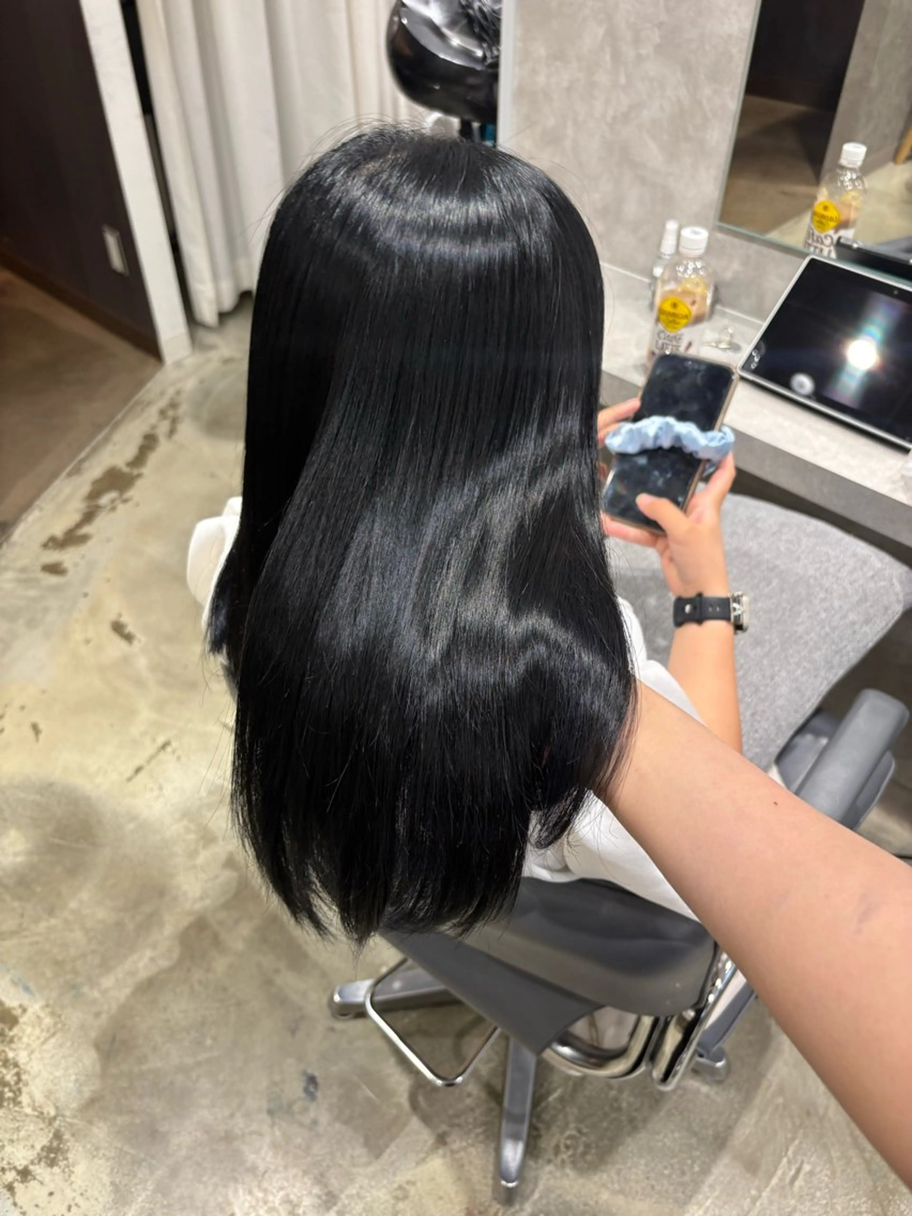 ロング 新宿ハイトーン/ カットモデル/のりかのヘアスタイル