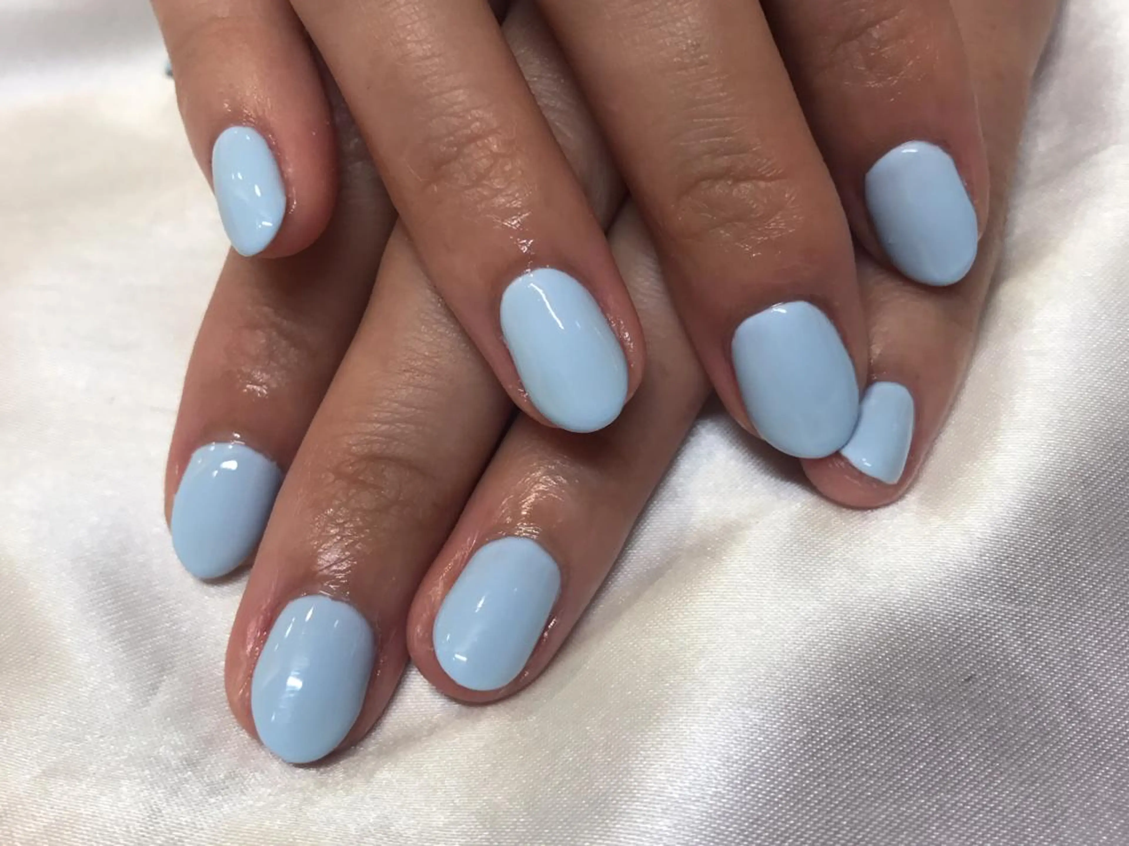 ネイル ブルー ワンカラーネイル ハンドネイル 中川 愛理のその他イメージ