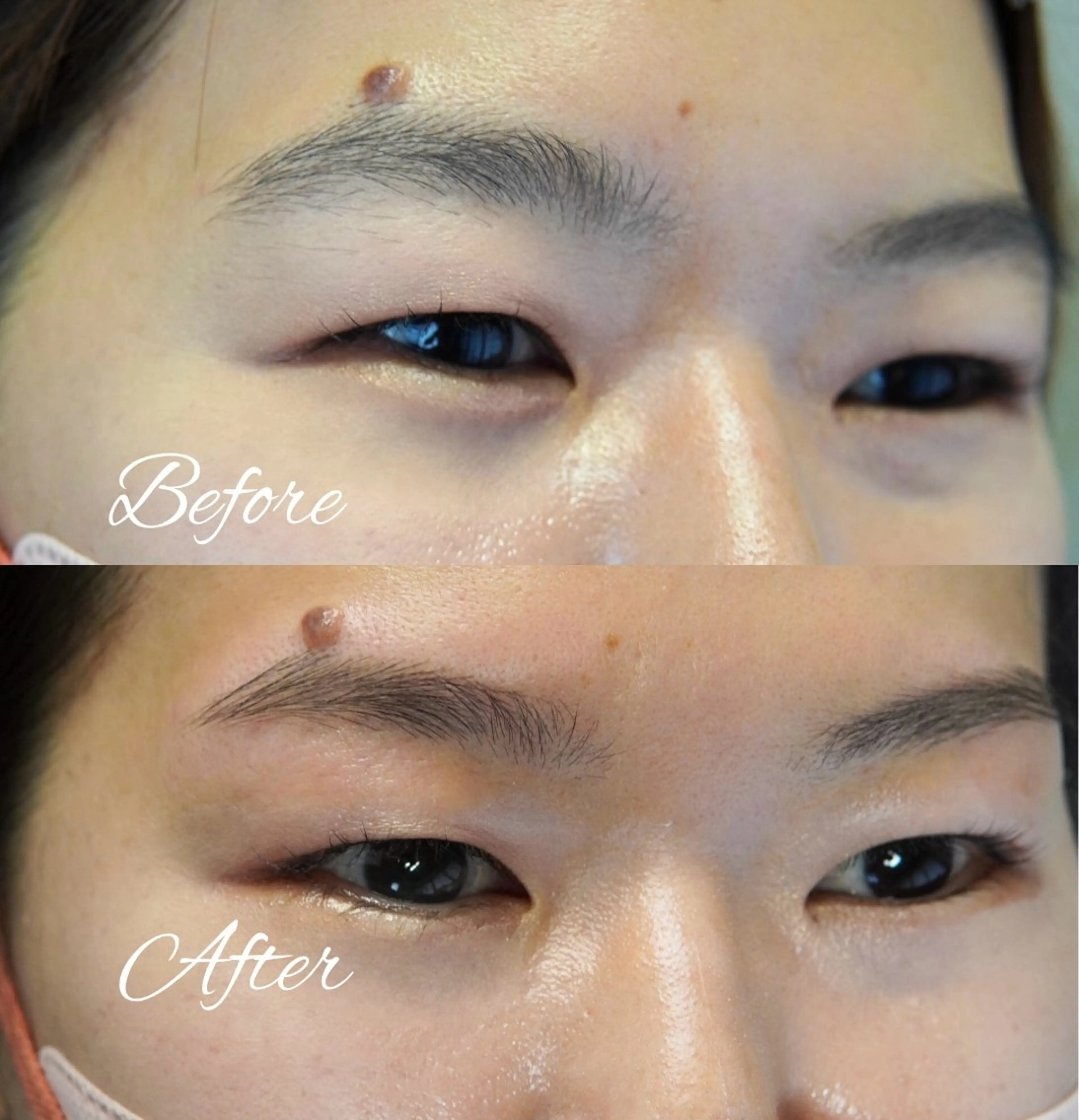 眉スタイリング(WAX.パーマ.間引き)の写真