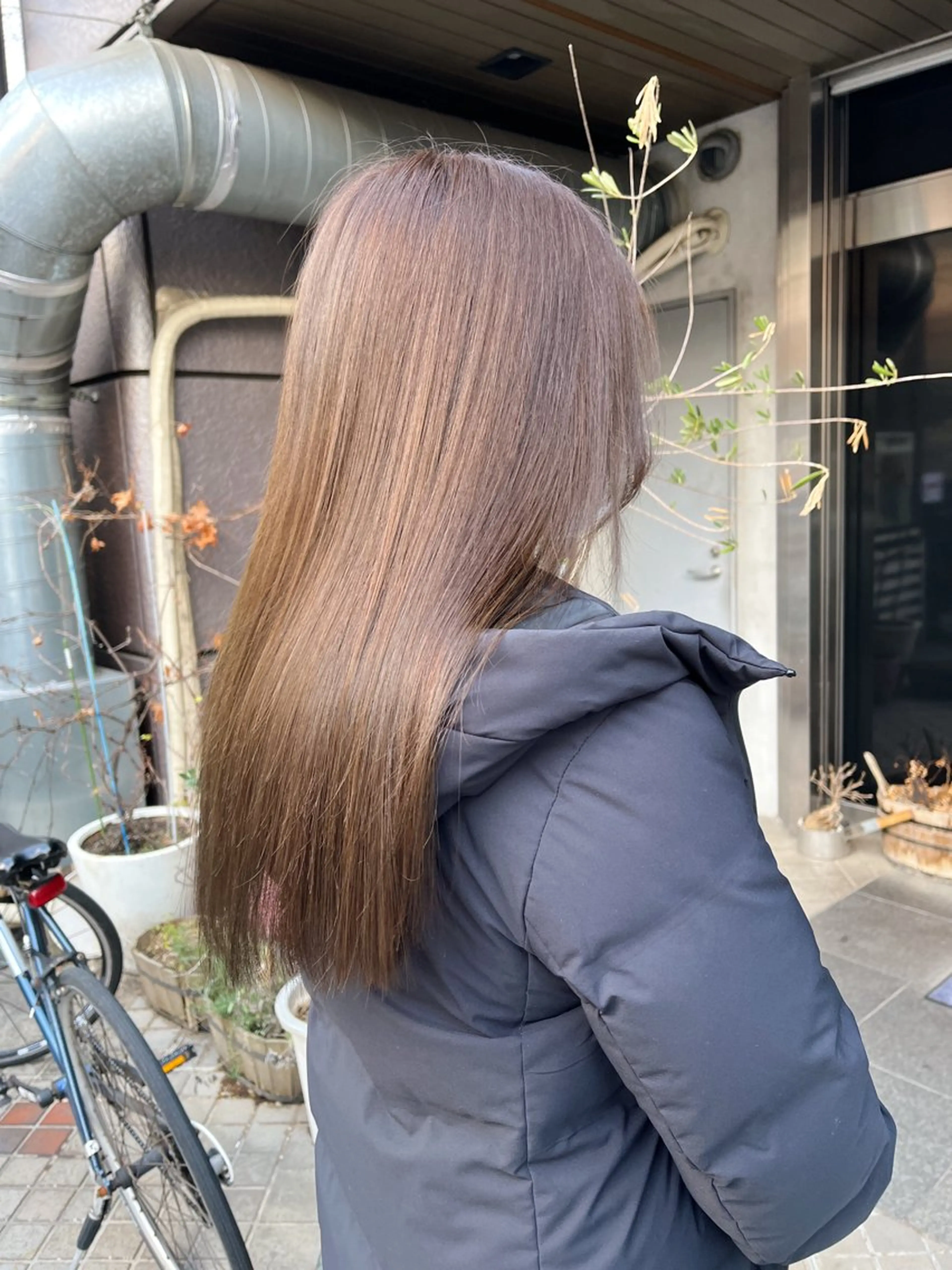 ロング カラー ブラウンカラー 透明感カラー カット 縮毛矯正 トリートメント HIYOSHI　✂︎ 艶髪職人のヘアスタイル