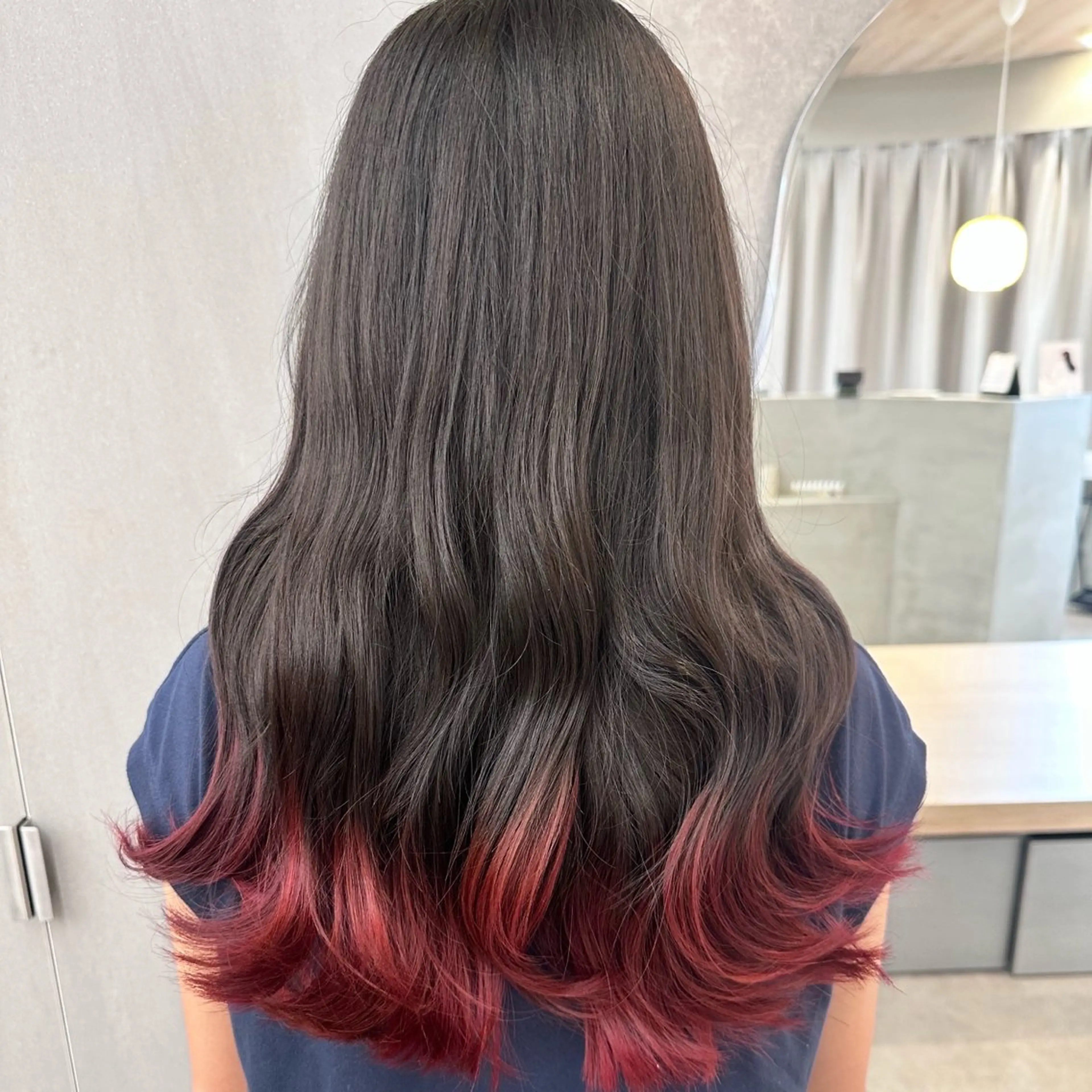 ロング カラー カット 💜無料モデル募集 ‪Miyuのヘアスタイル