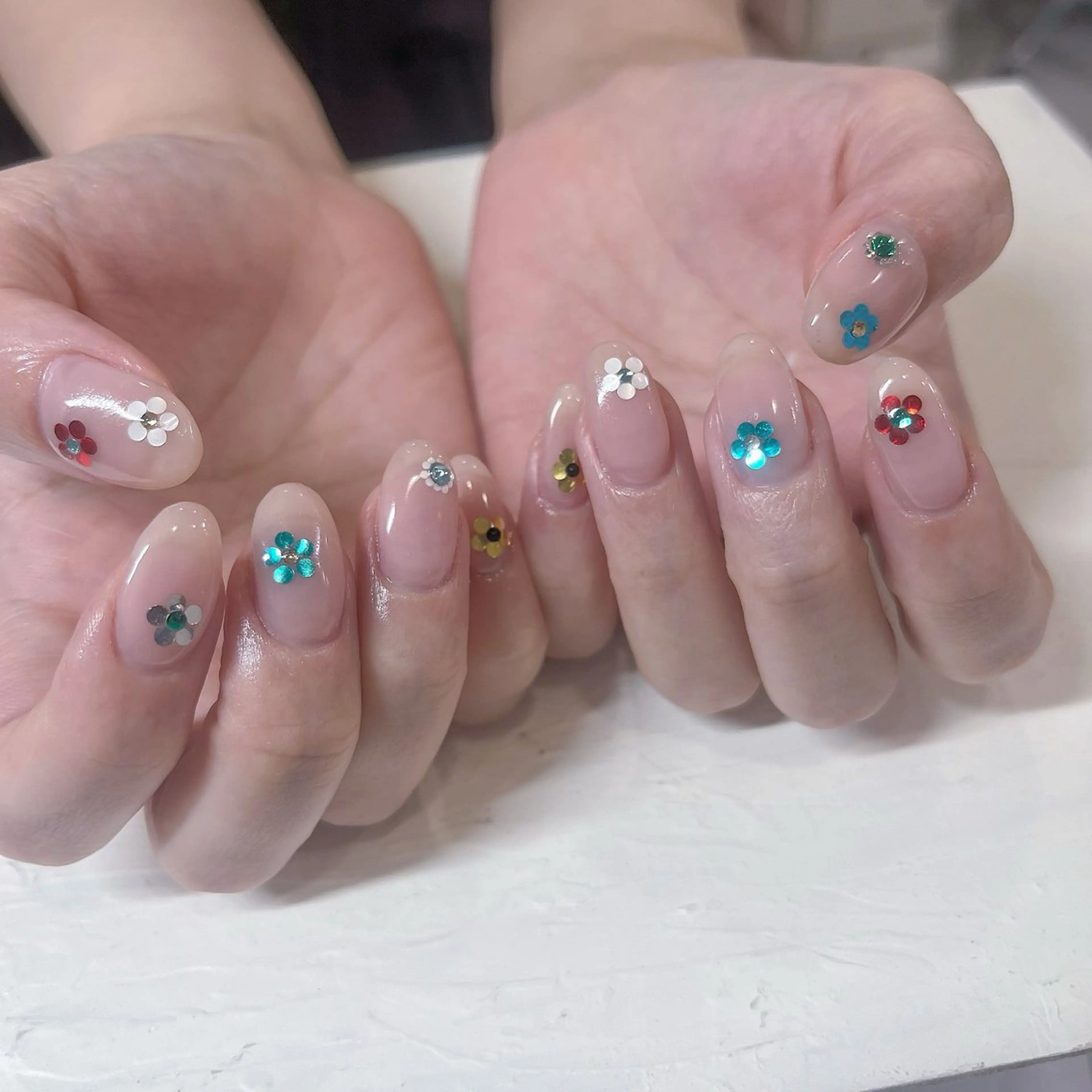 ネイル ハンドネイル Maya 🧊🫧‪のネイルデザイン