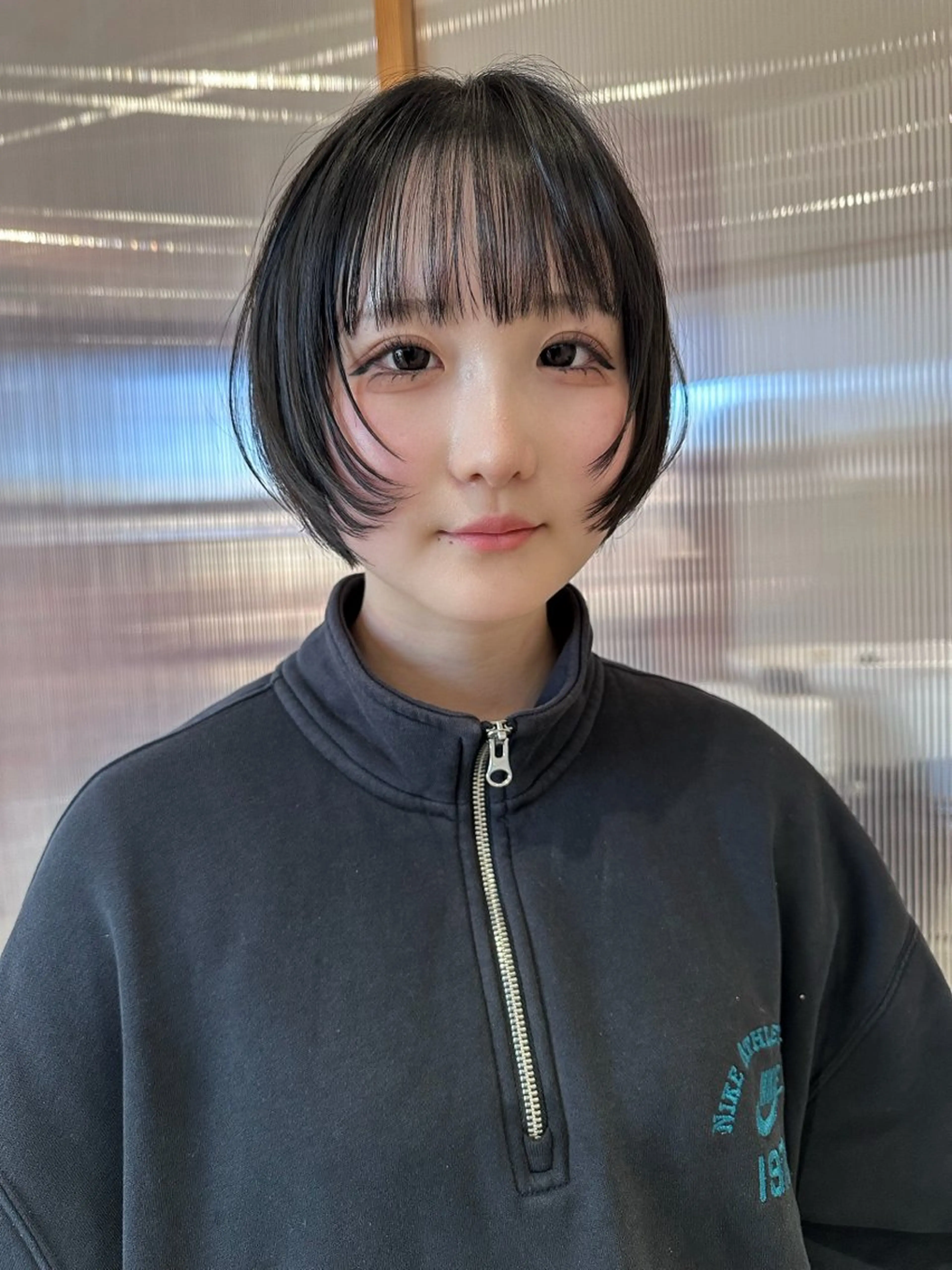 ショート ショートボブ ボブ ショートヘア 岡本 陵のヘアスタイル