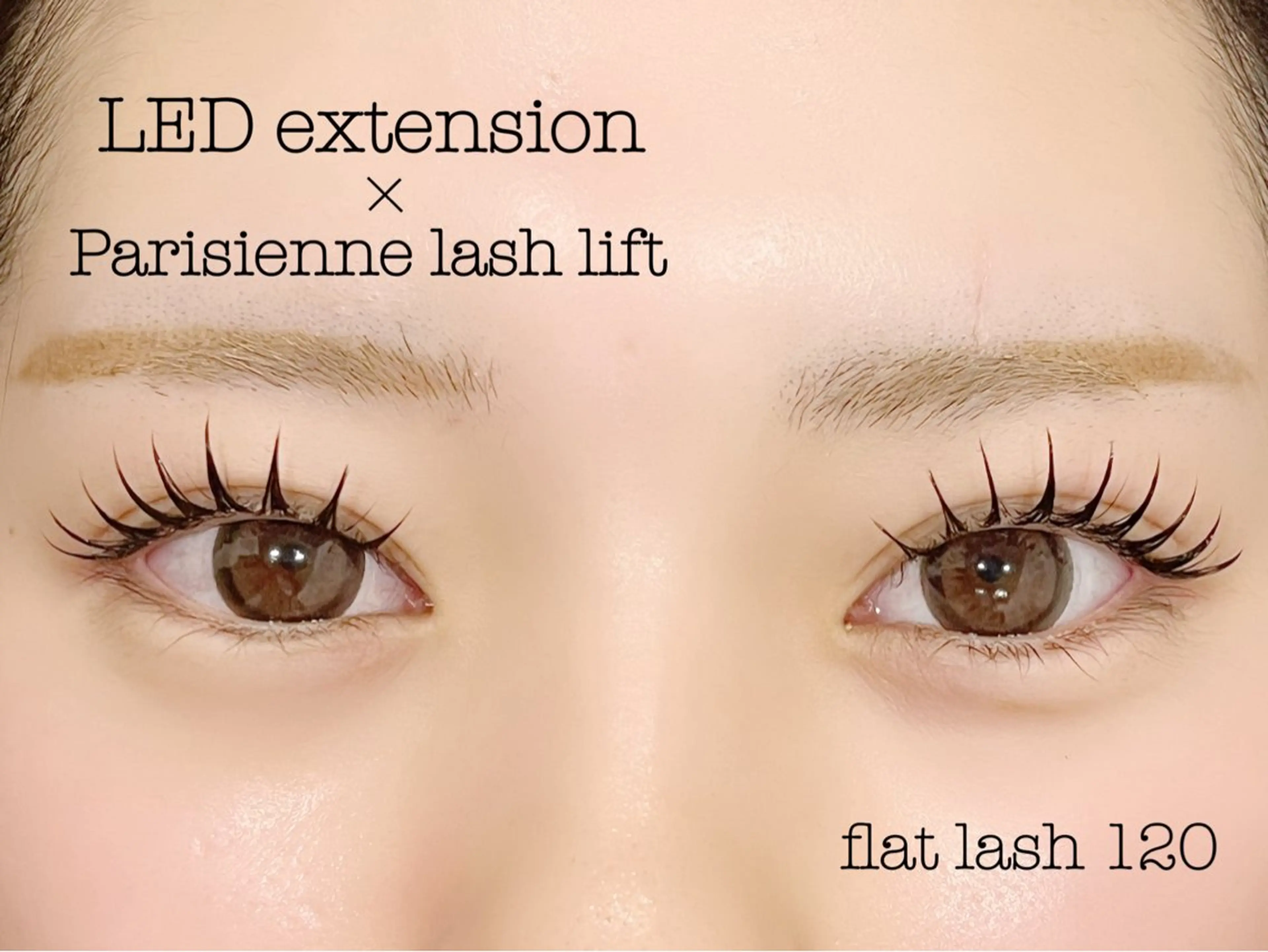 マツエク・マツパ フラットラッシュ パリジェンヌラッシュリフト EYE405 fukuyamaのマツエク・マツパデザイン