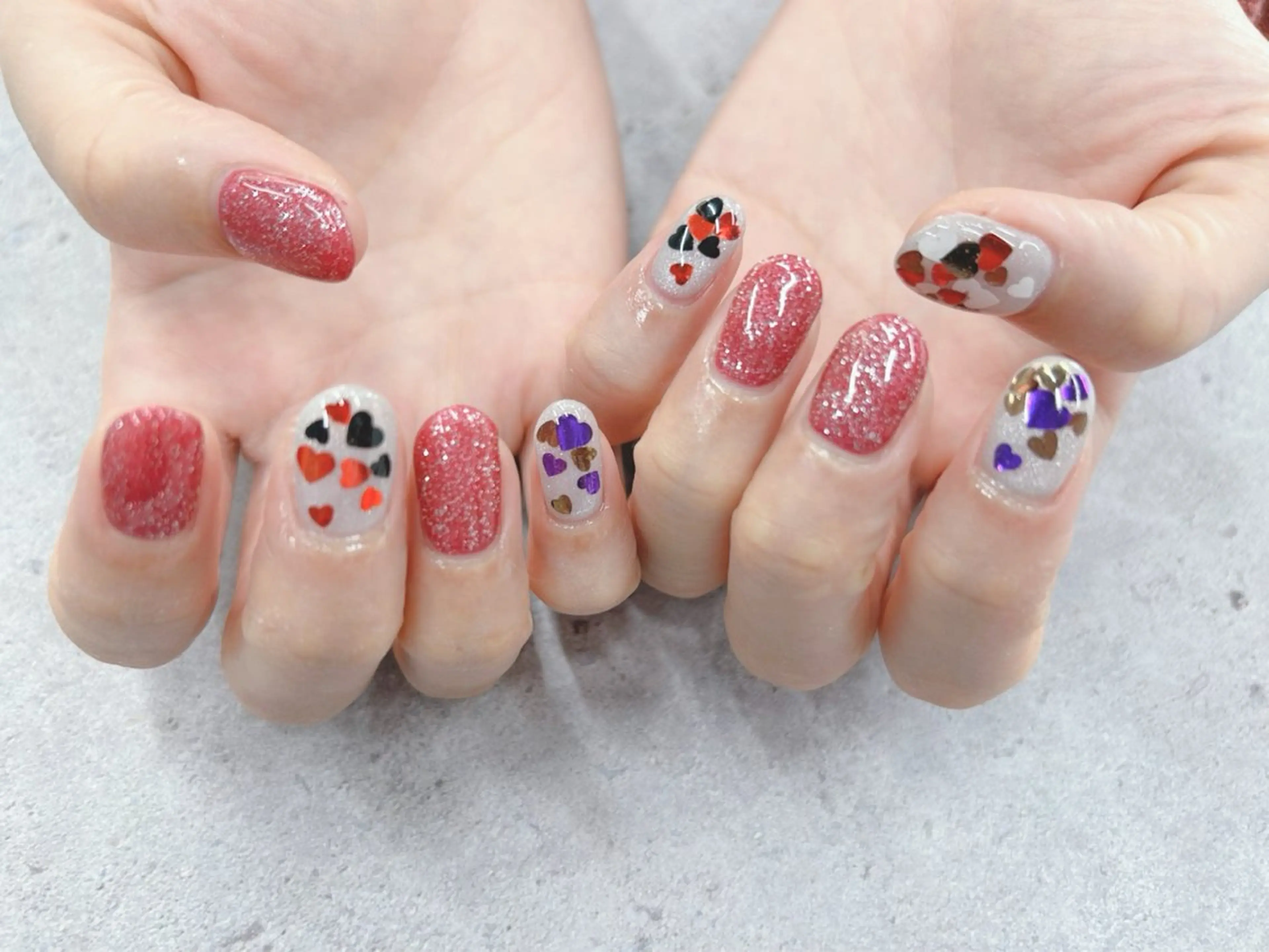 ネイル バレンタイン ハンドネイル Nail Salon agré所属・agré ネイルサロン　アグレのネイルデザイン