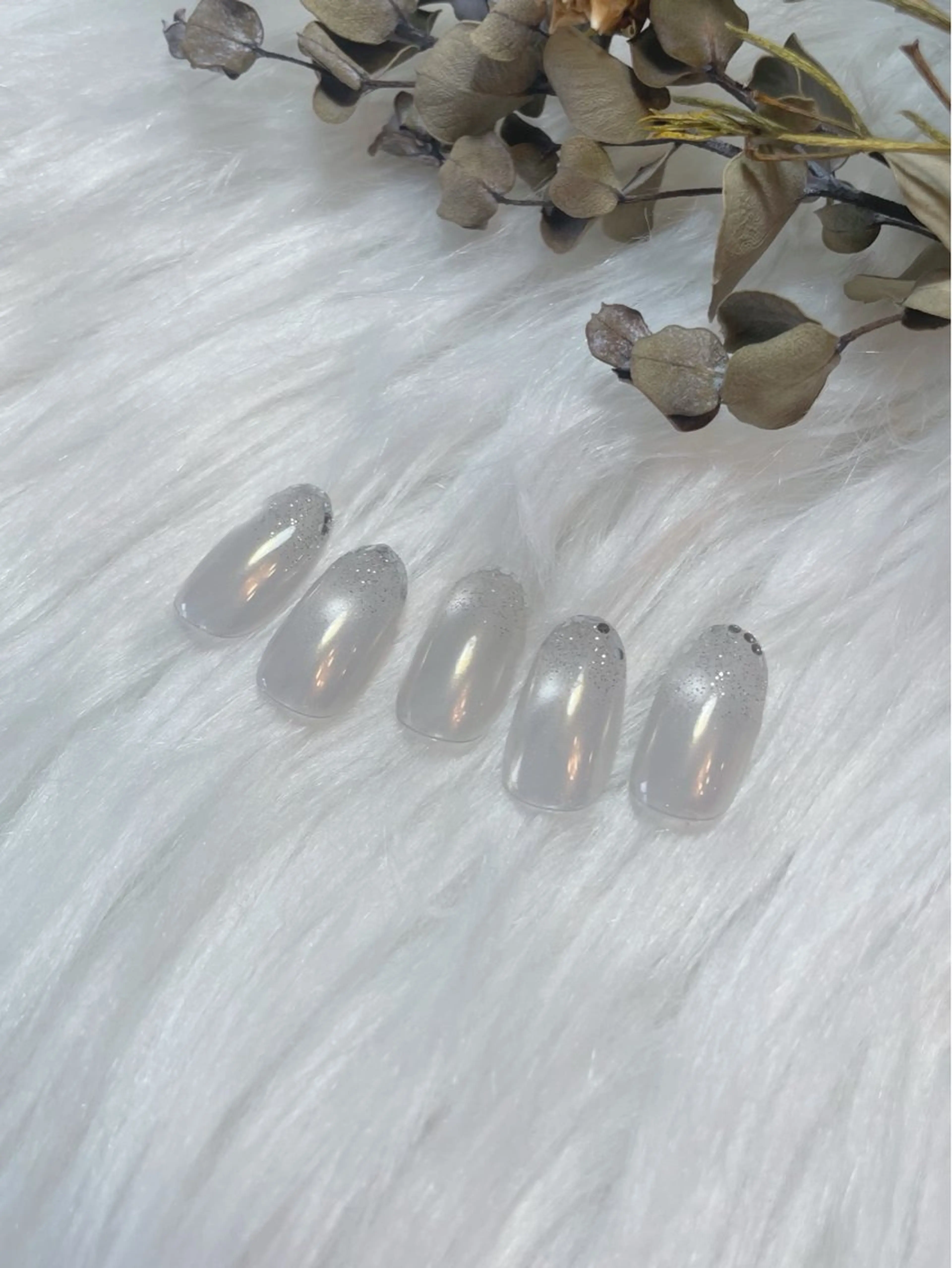 ネイル ブルー フレンチネイル キラキラネイル 韓国ネイル マグネットネイル ハンドネイル timtam --sakiのネイルデザイン