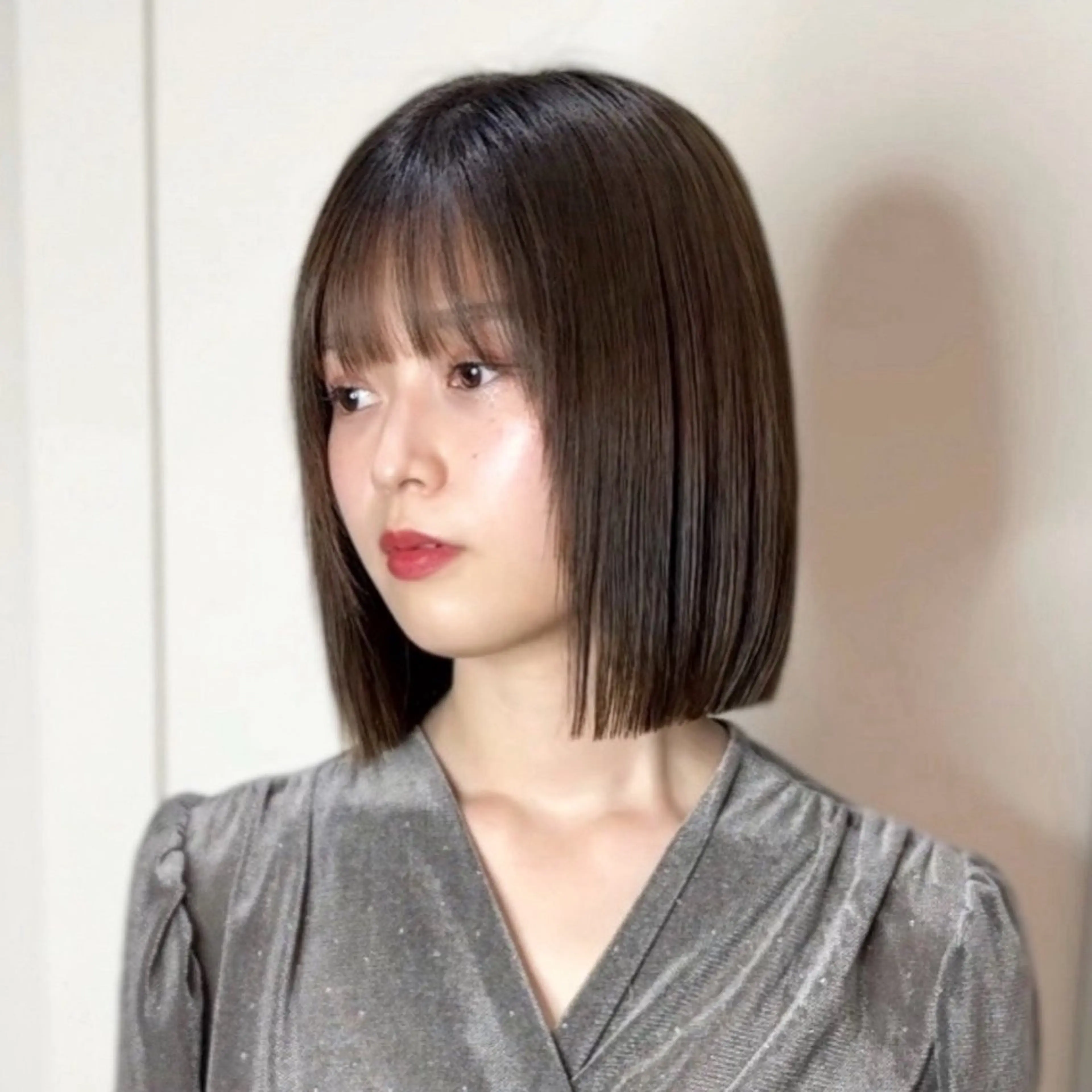 ショート カラー 莉乃/縮毛矯正/髪質 改善/艶カラーのヘアスタイル