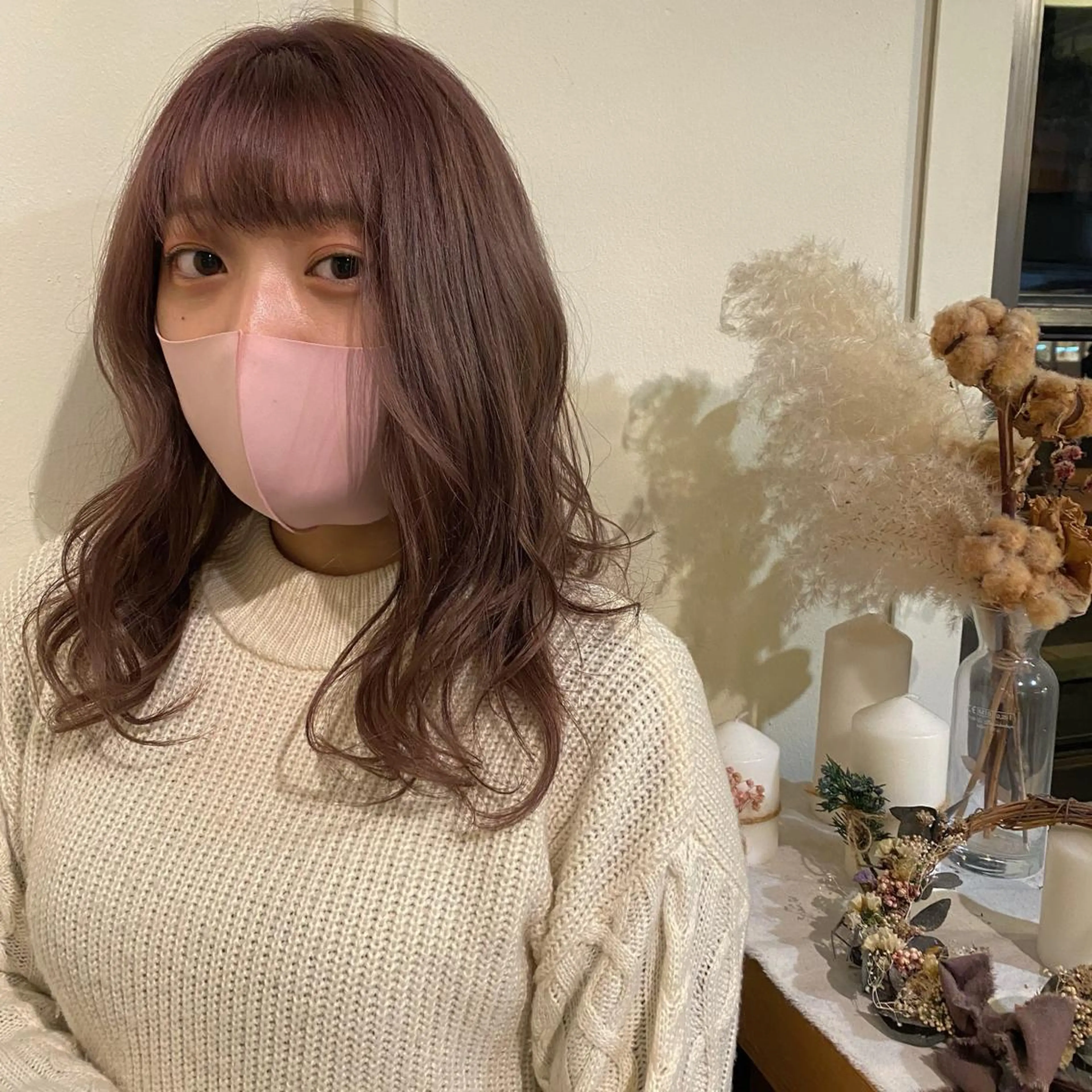 ロング カラー 岡村 玲奈のヘアスタイル