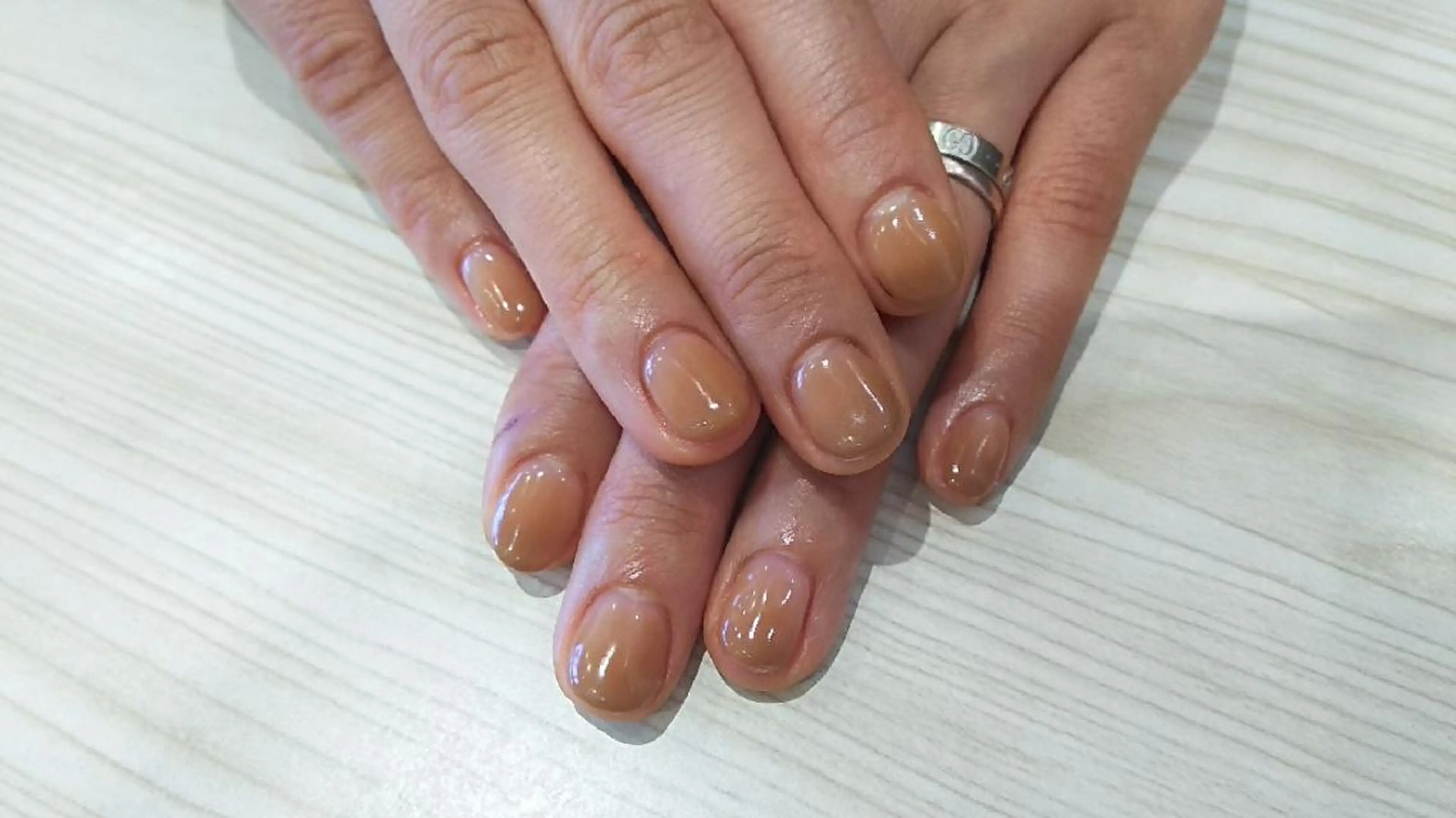 ネイル ブラウン ハンドネイル Progress Nailのネイルデザイン