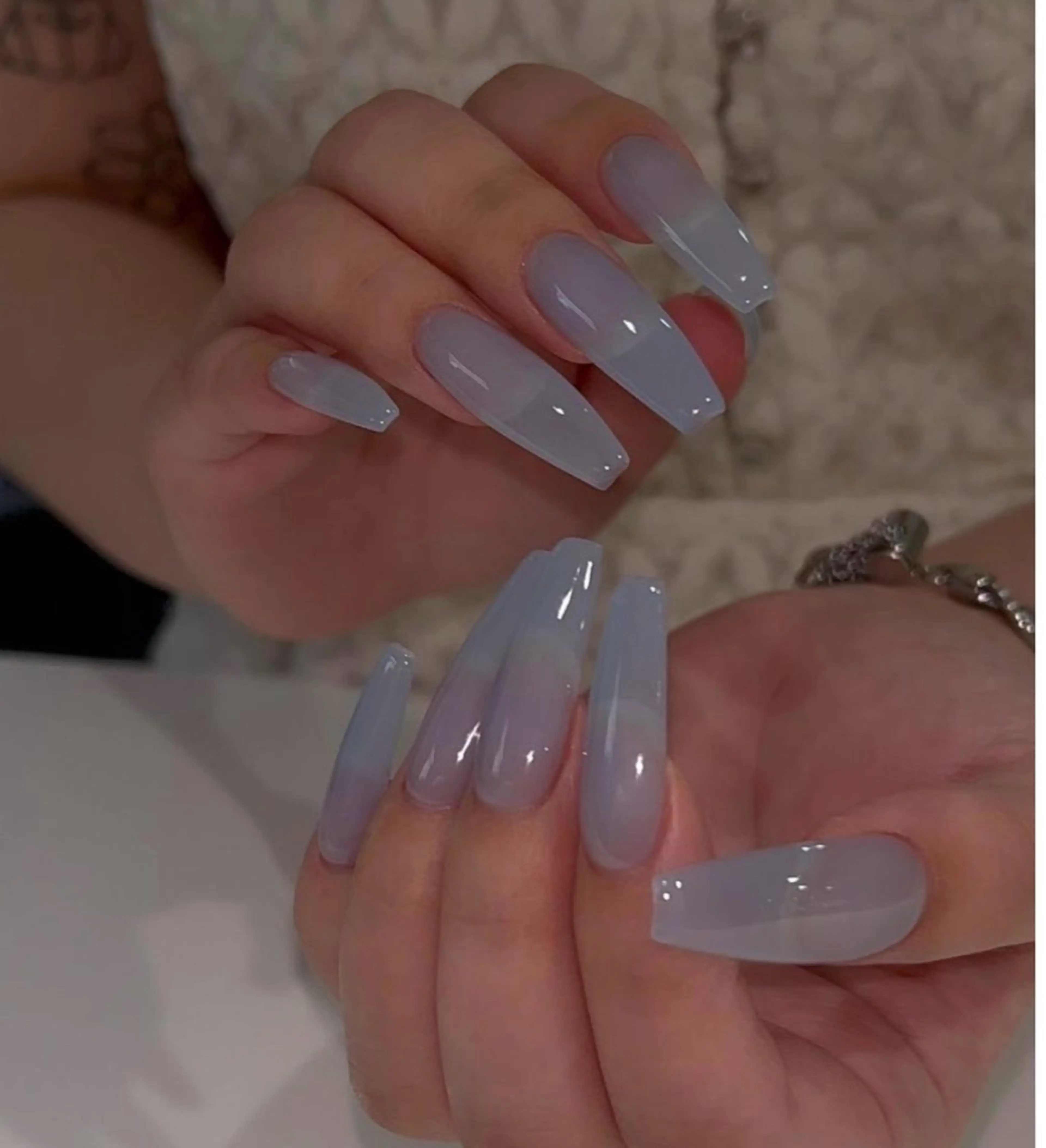 【HAND】 オフ有 チップ長さだし10本+ワンカラーの写真