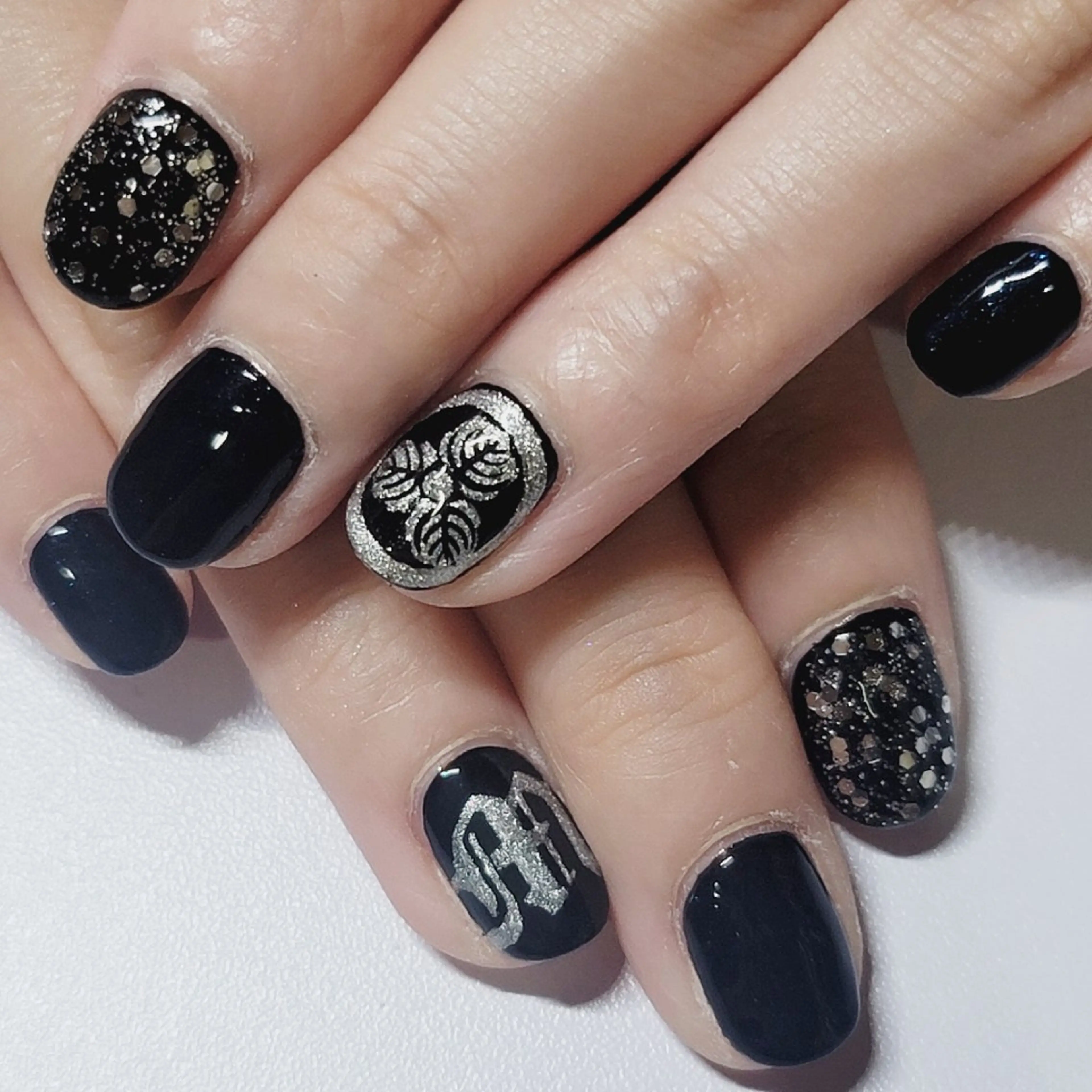 ネイル アートネイル ネイビー ハンドネイル よしだ ひろきのネイルデザイン