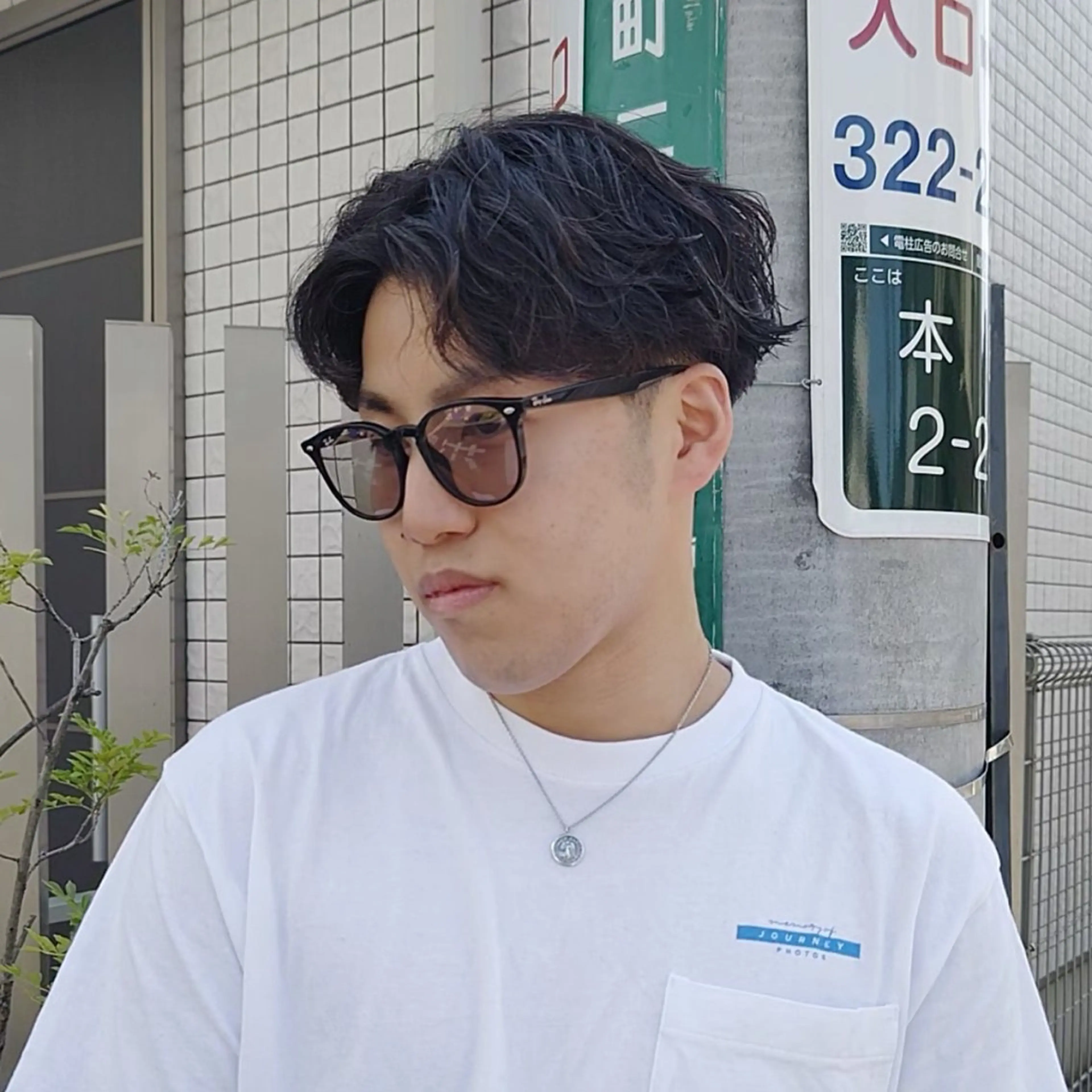 ショート パーマ メンズ さくらば ここのヘアスタイル