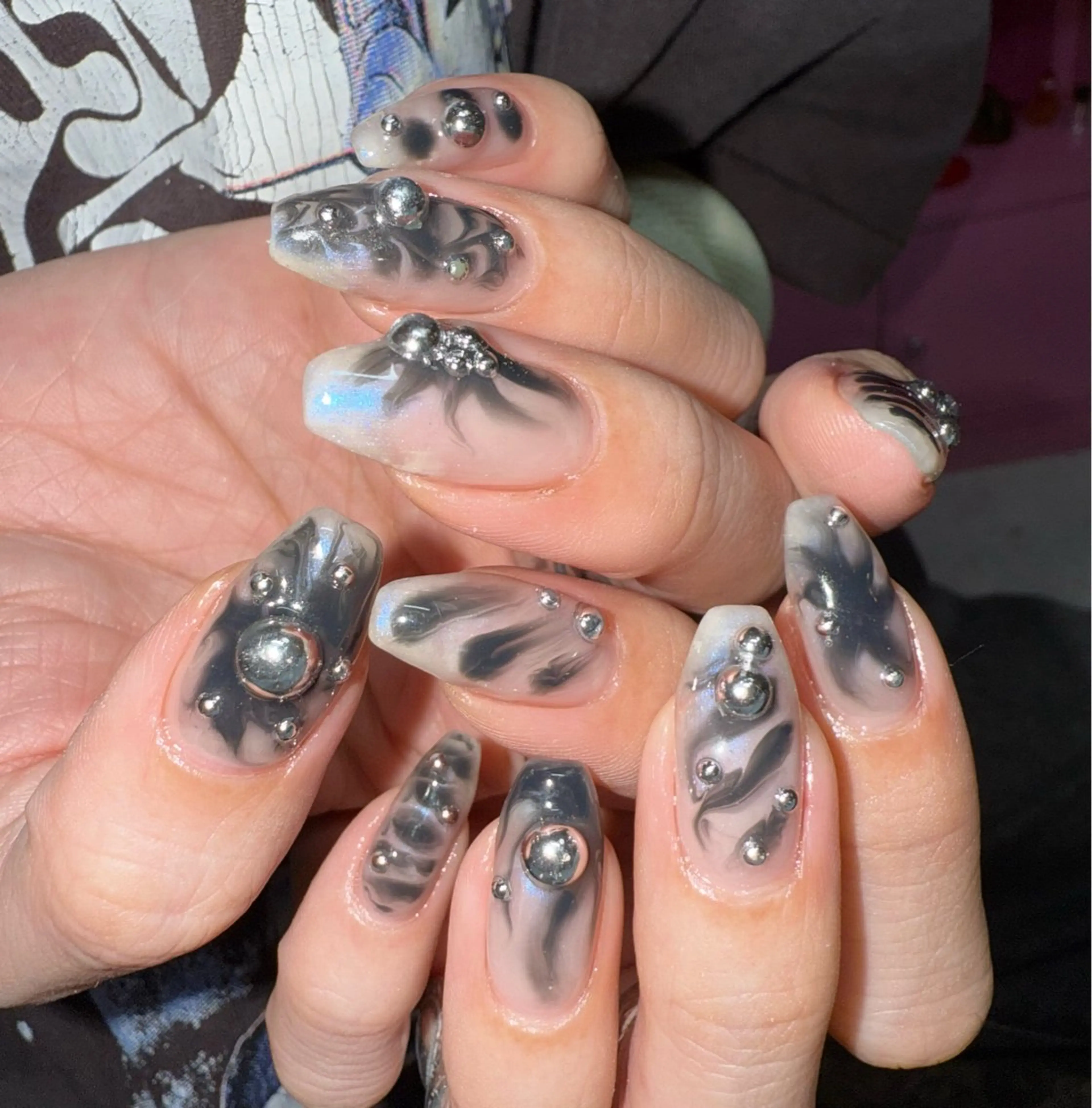 ネイル シンプルネイル ハンドネイル posa nail モエミのネイルデザイン