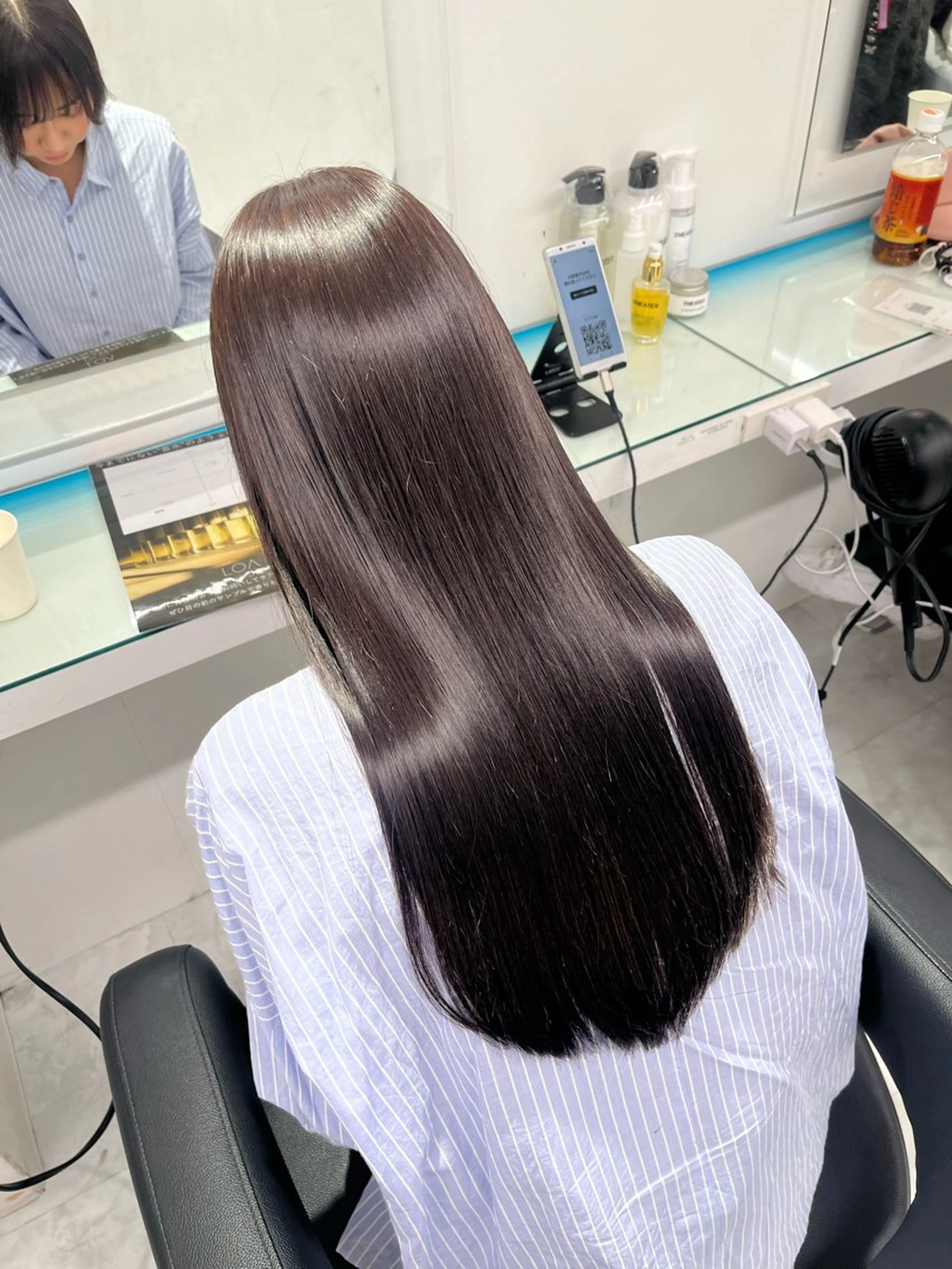 セミロング ヘアカラー トリートメント ハイトーン/デザイン ⛓️mai🖤のヘアスタイル