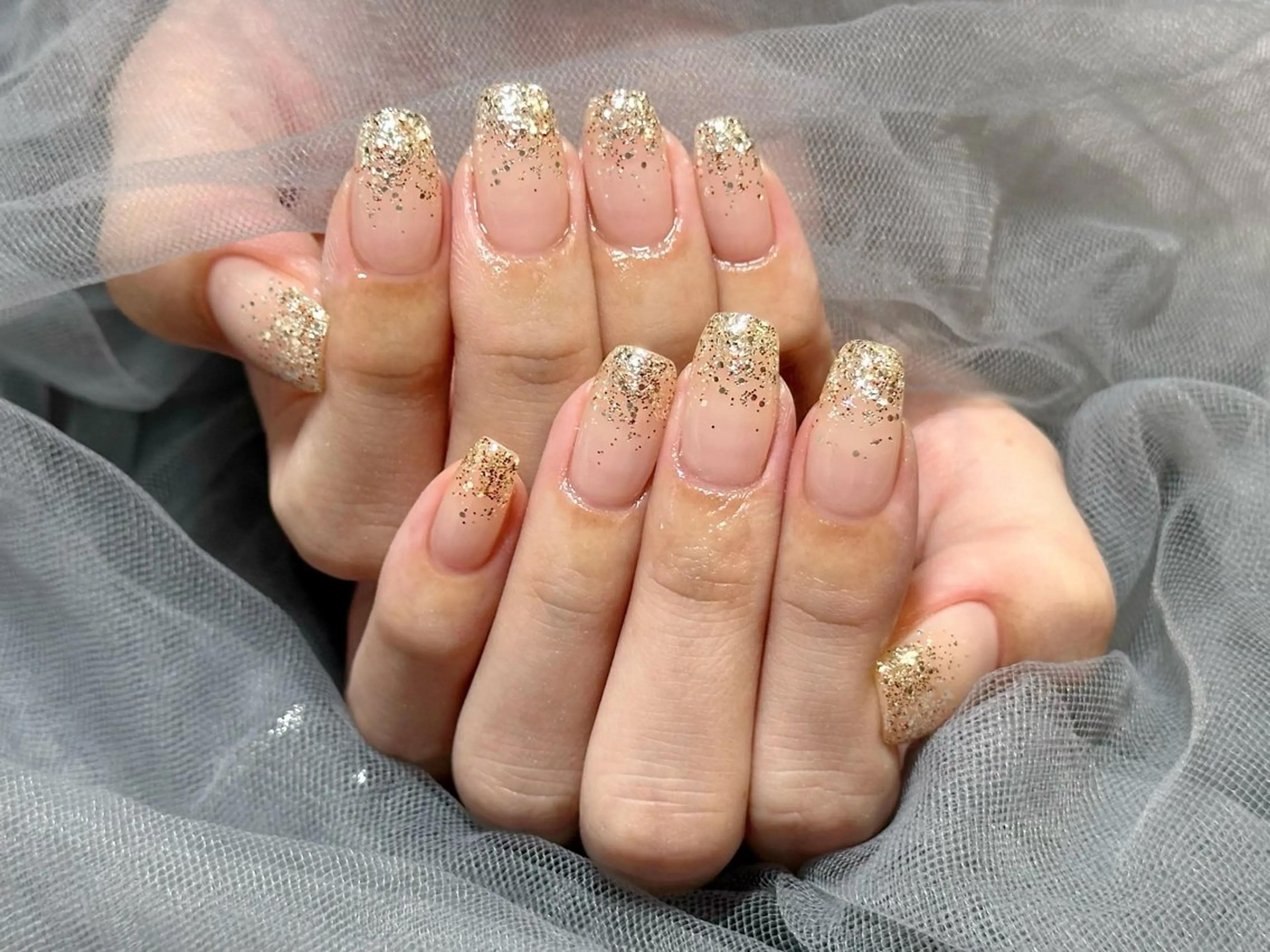 ネイル ラメ(グリッター) ラメグラデーション ハンドネイル KURELLY所属・Nail Salon KURELLYのネイルデザイン