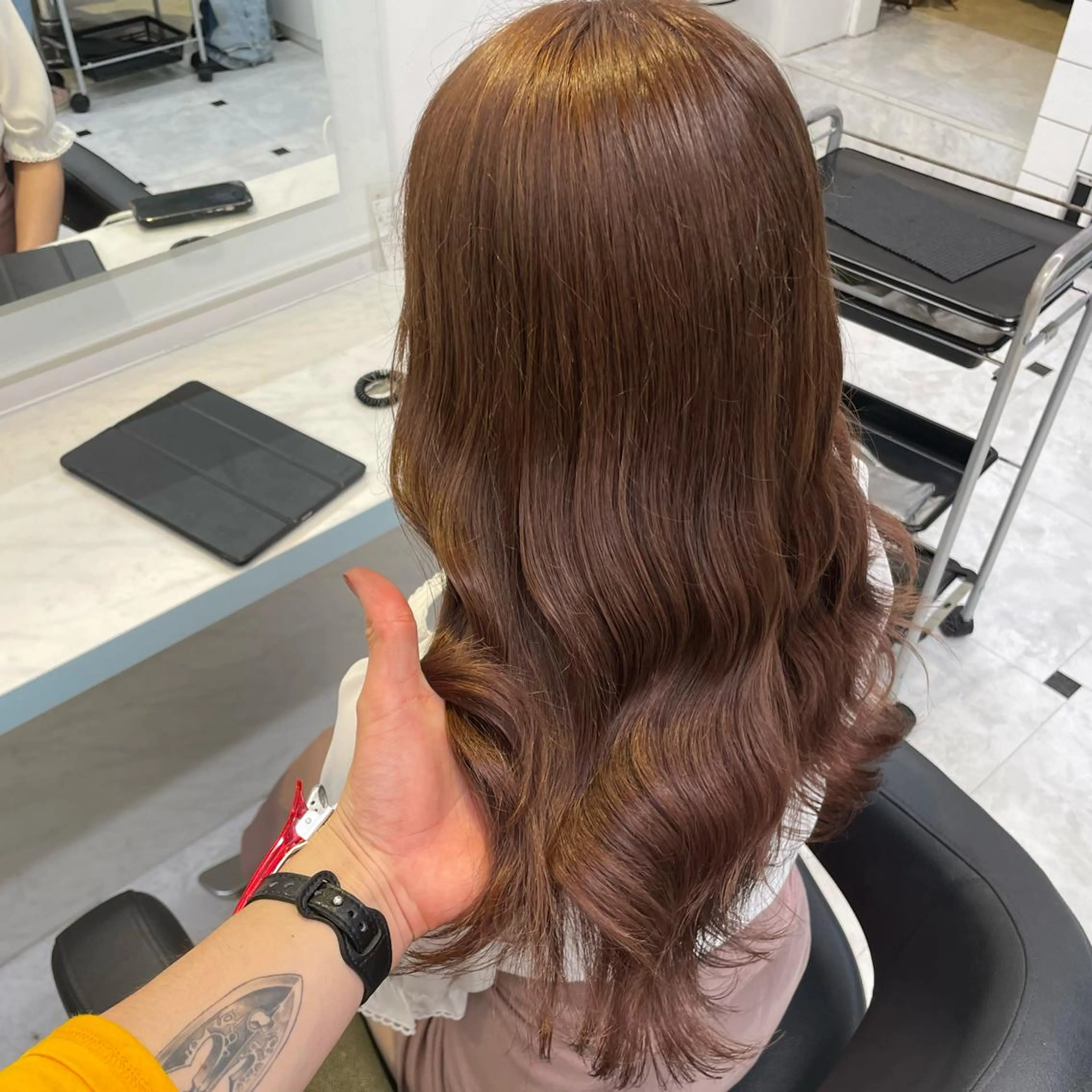 セミロング ヘアアレンジ ヘアカラー トリートメント 透明感・トレンドヘア 🫧SENDAI🫧のヘアスタイル