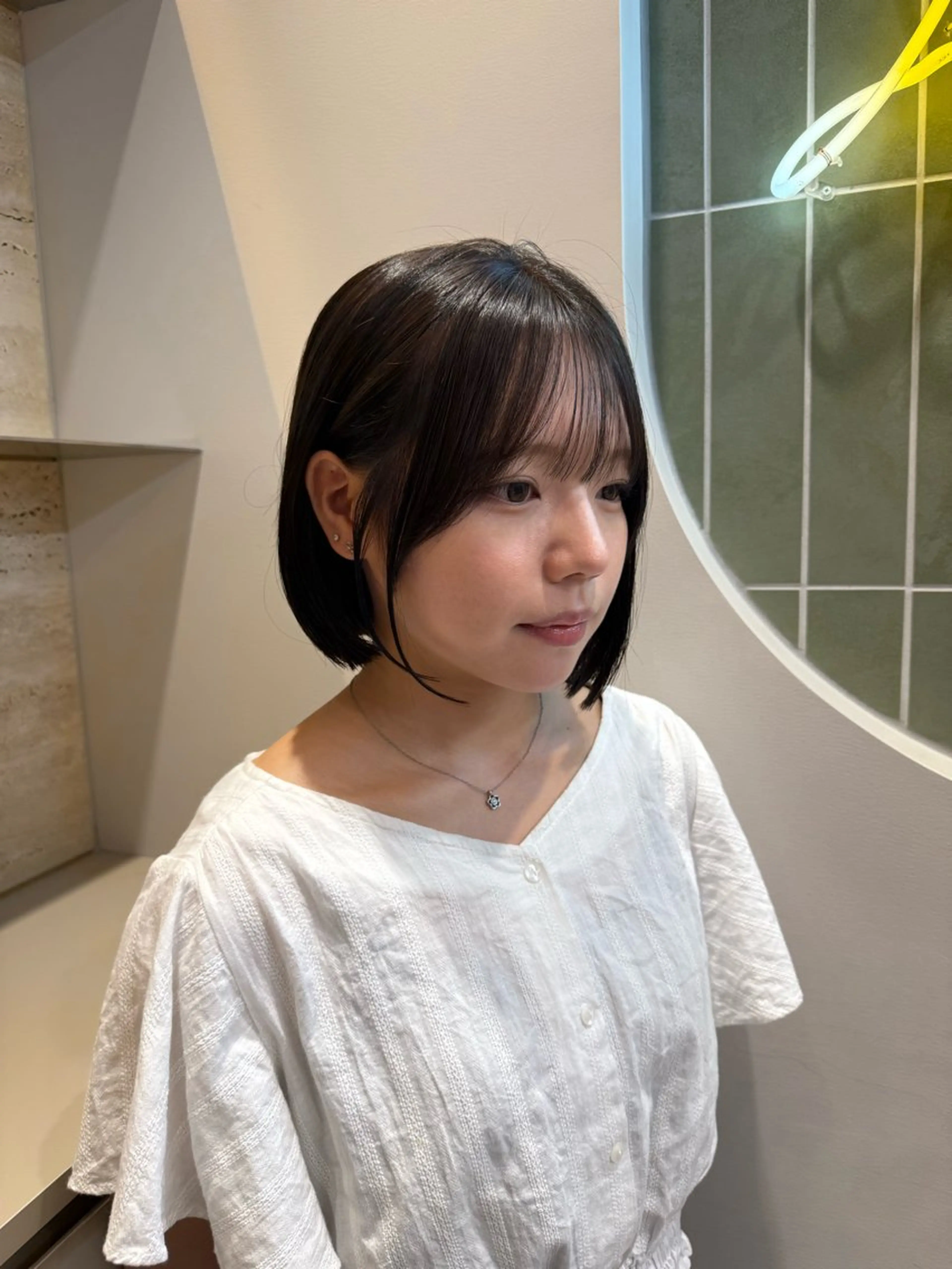 ショート カット ヘアカラー トリートメント Hello by Sea所属・レイヤー/艶髪/ボブ /くびれ/伊藤　勇司のヘアスタイル