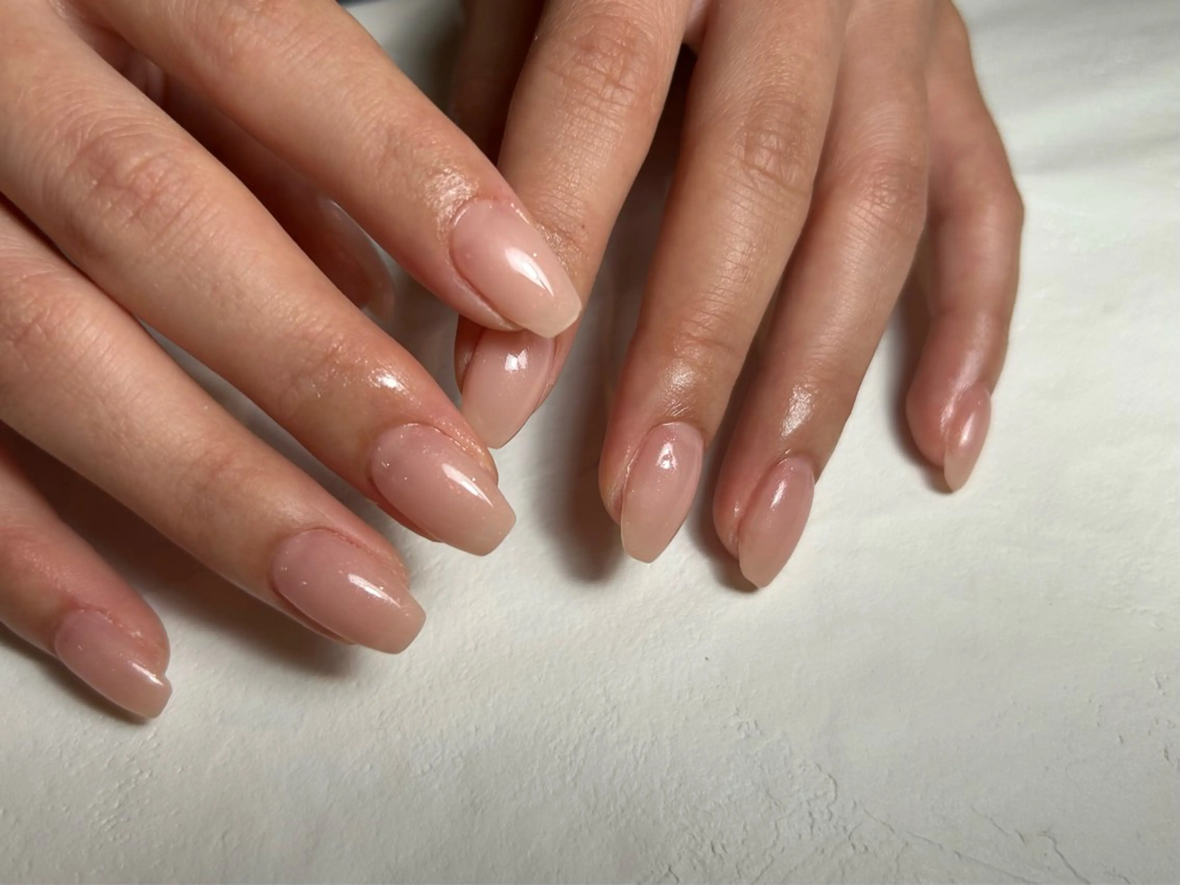 ネイル オフィスネイル ワンカラーネイル ハンドネイル MARU NAIL nanokaのネイルデザイン