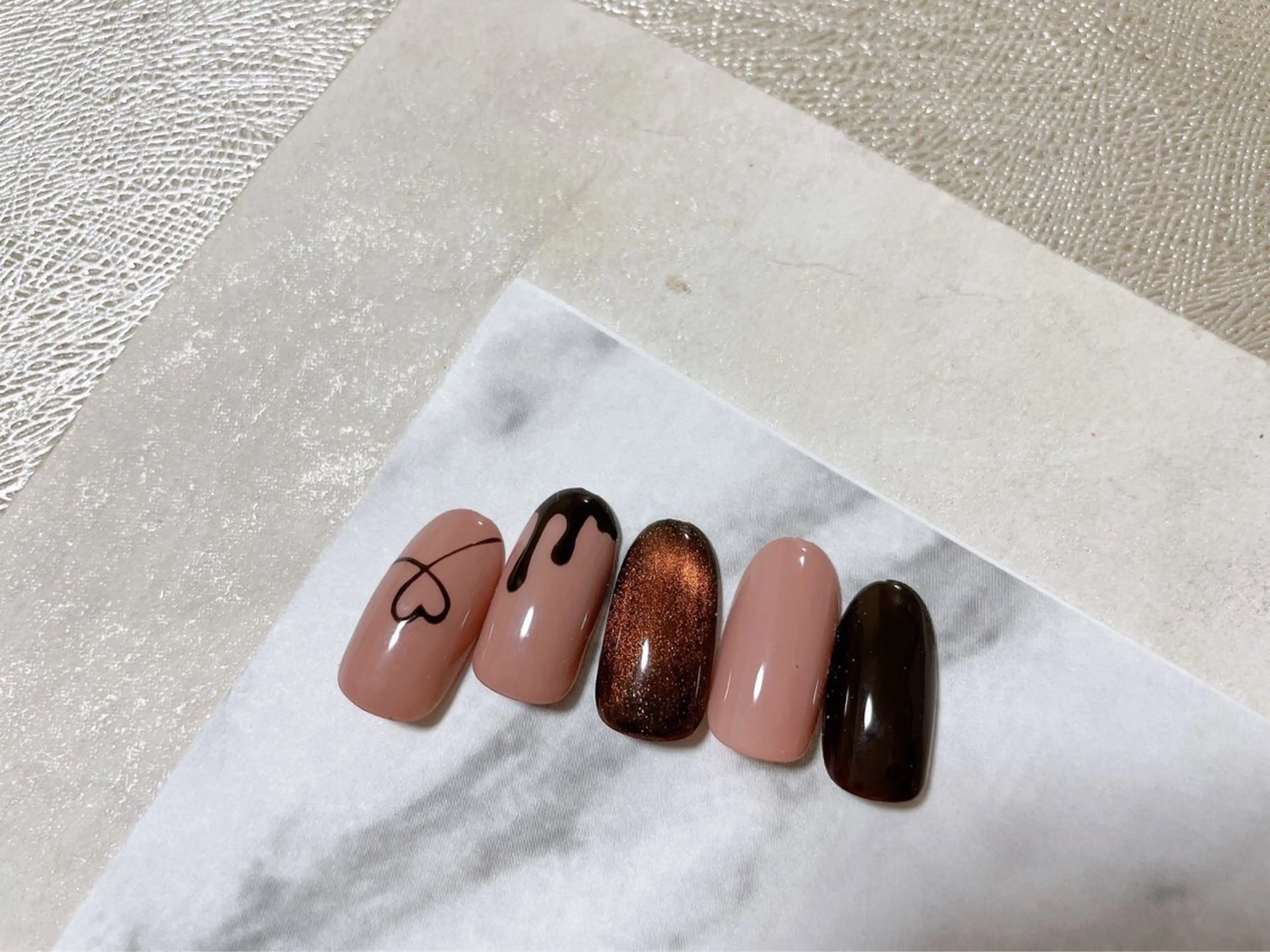 ネイル オーロラネイル フットネイル フレンチネイル ジェルネイル 韓国ネイル kiki nail 二子玉川のネイルデザイン