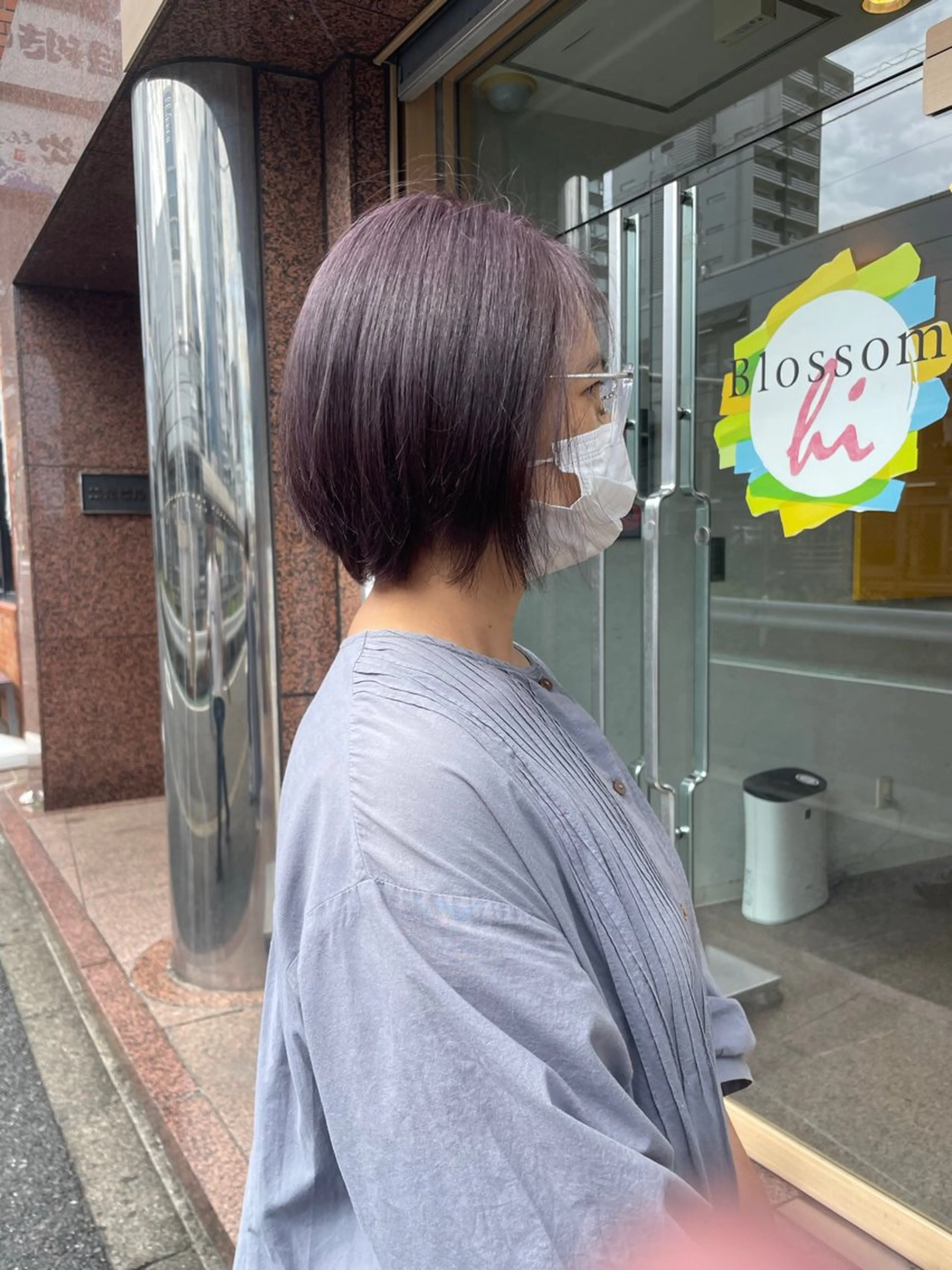 ショート カラー パープルカラー 髪質改善/Bloss om🌷高橋沙衣のヘアスタイル