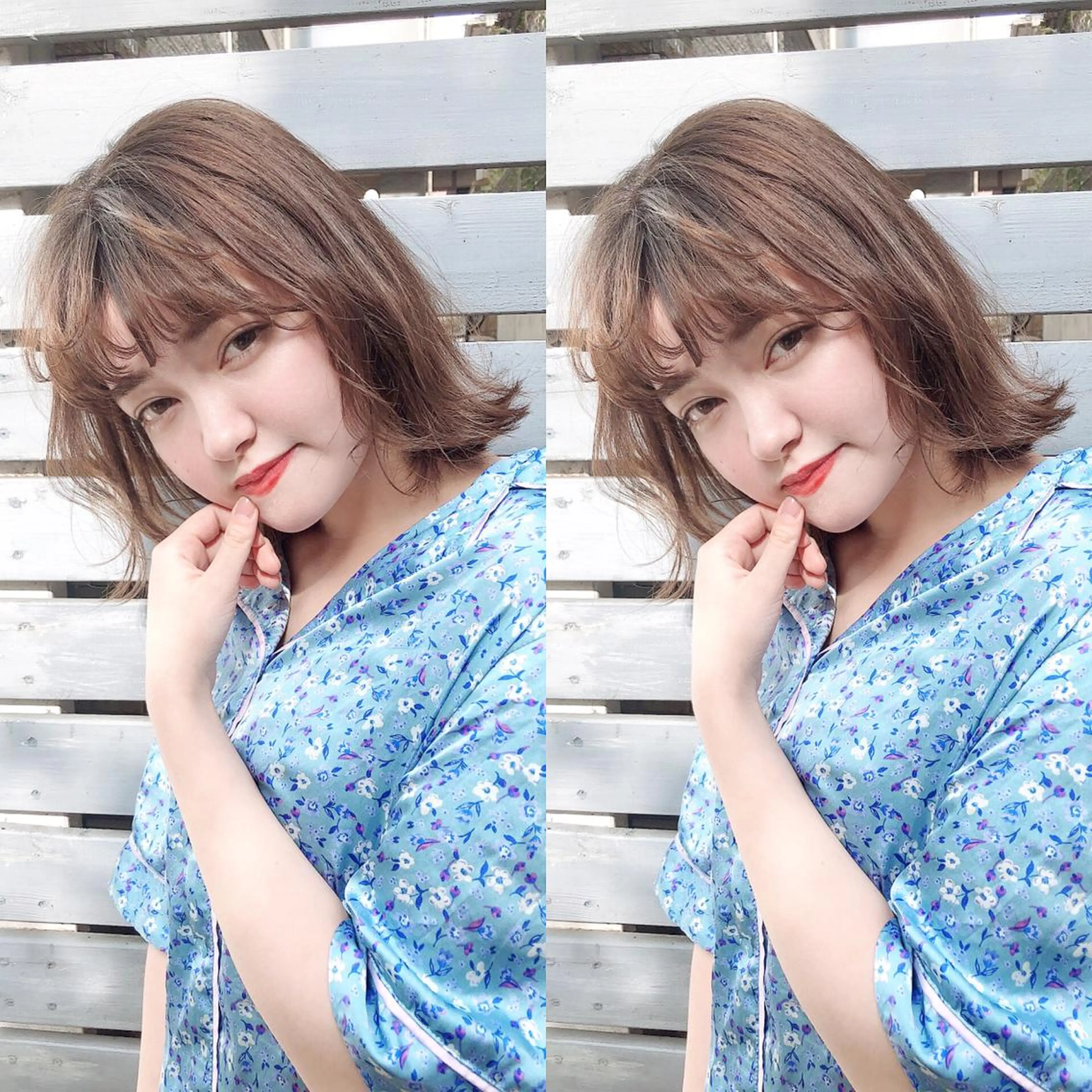 ミディアム カラー カット ヘアカラー トリートメント 店長/mao/ 前髪/顔周りカットのヘアスタイル