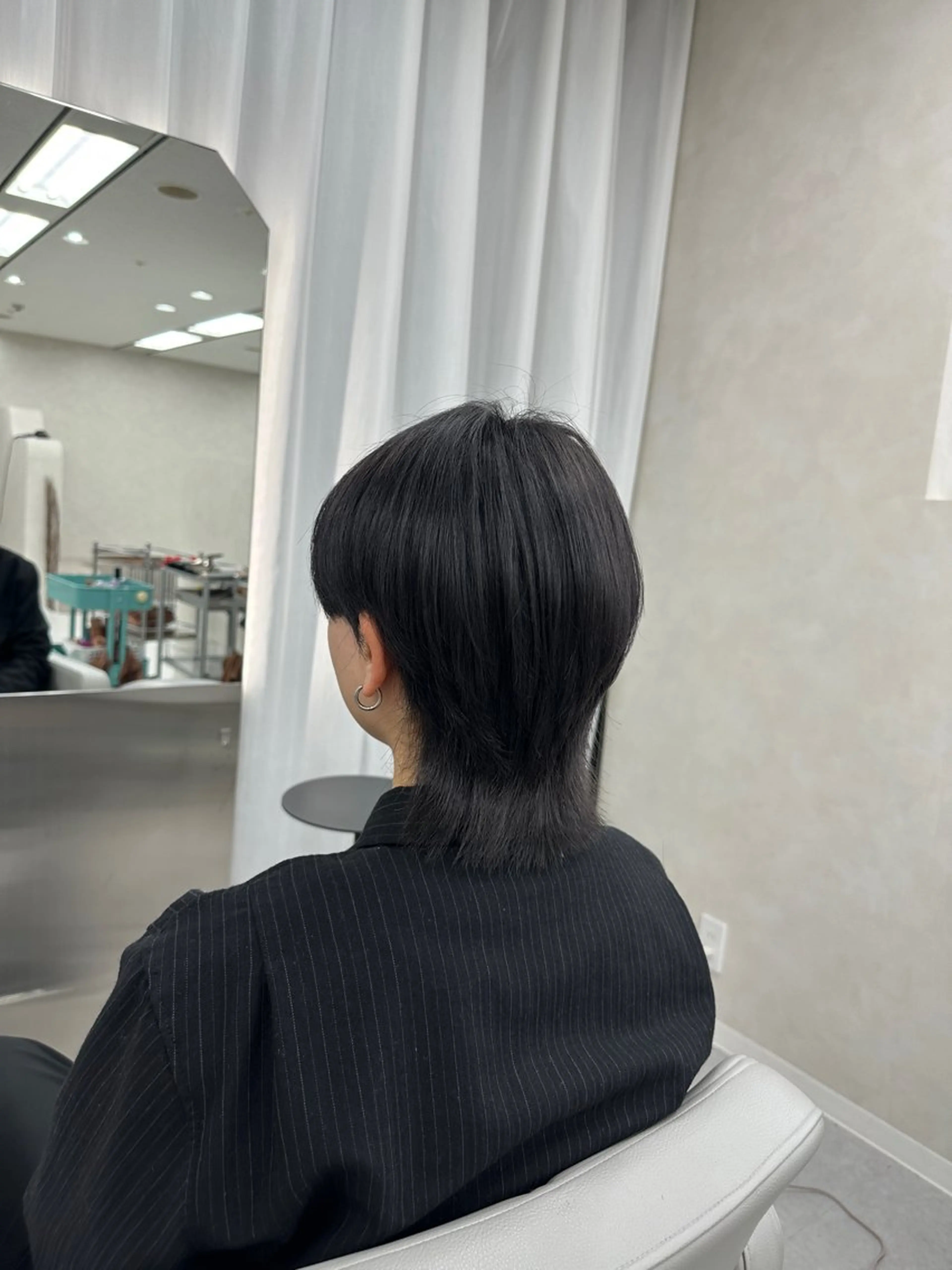 ショート メンズ メンズウルフカット くびれヘア ウルフカット カット 大場 賀句のヘアスタイル