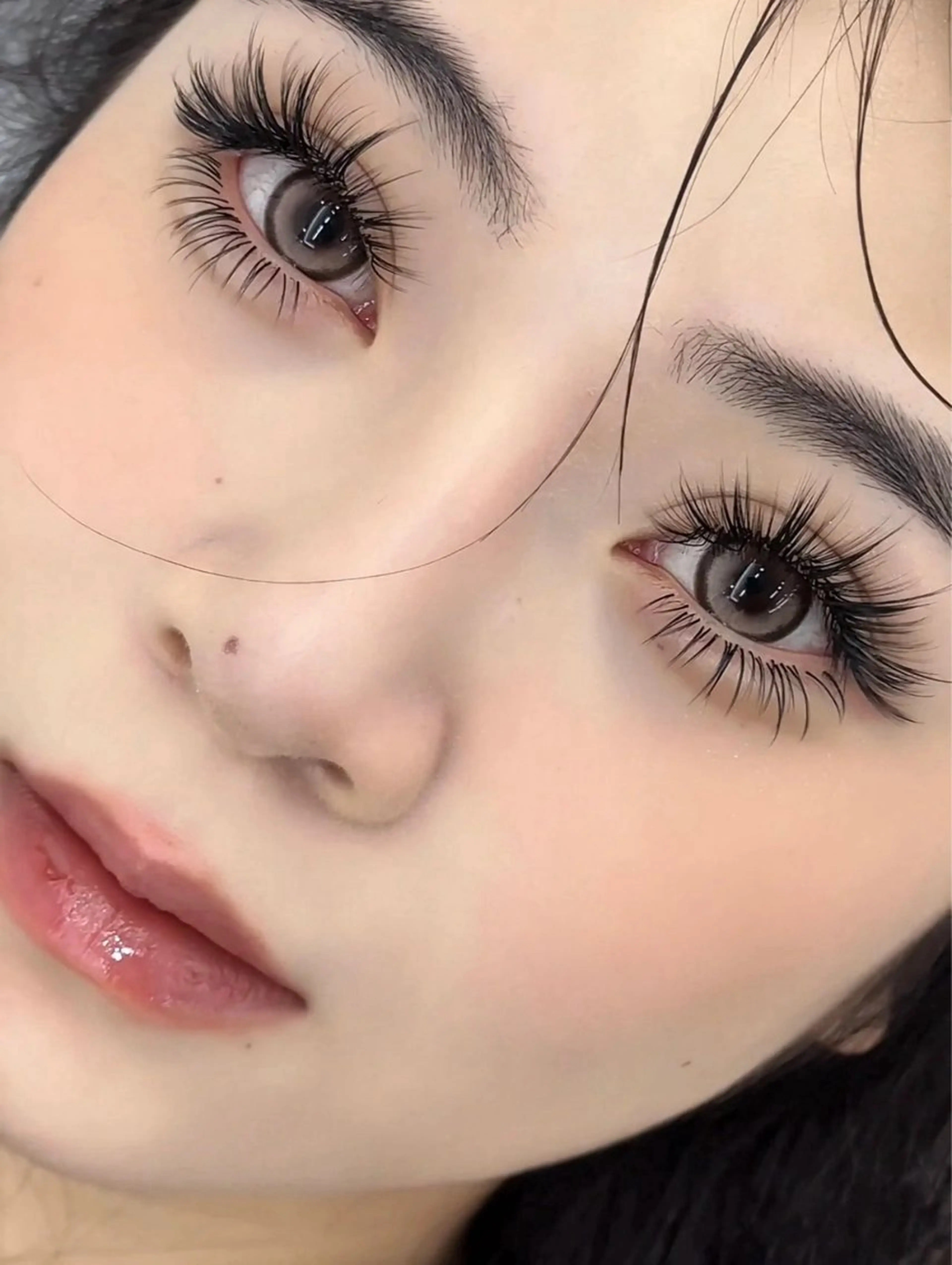 マツエク・マツパ バインドロック カラーマツエク フラットラッシュ ナチュラル パリジェンヌラッシュリフト YK• マツエクサロンのマツエク・マツパデザイン