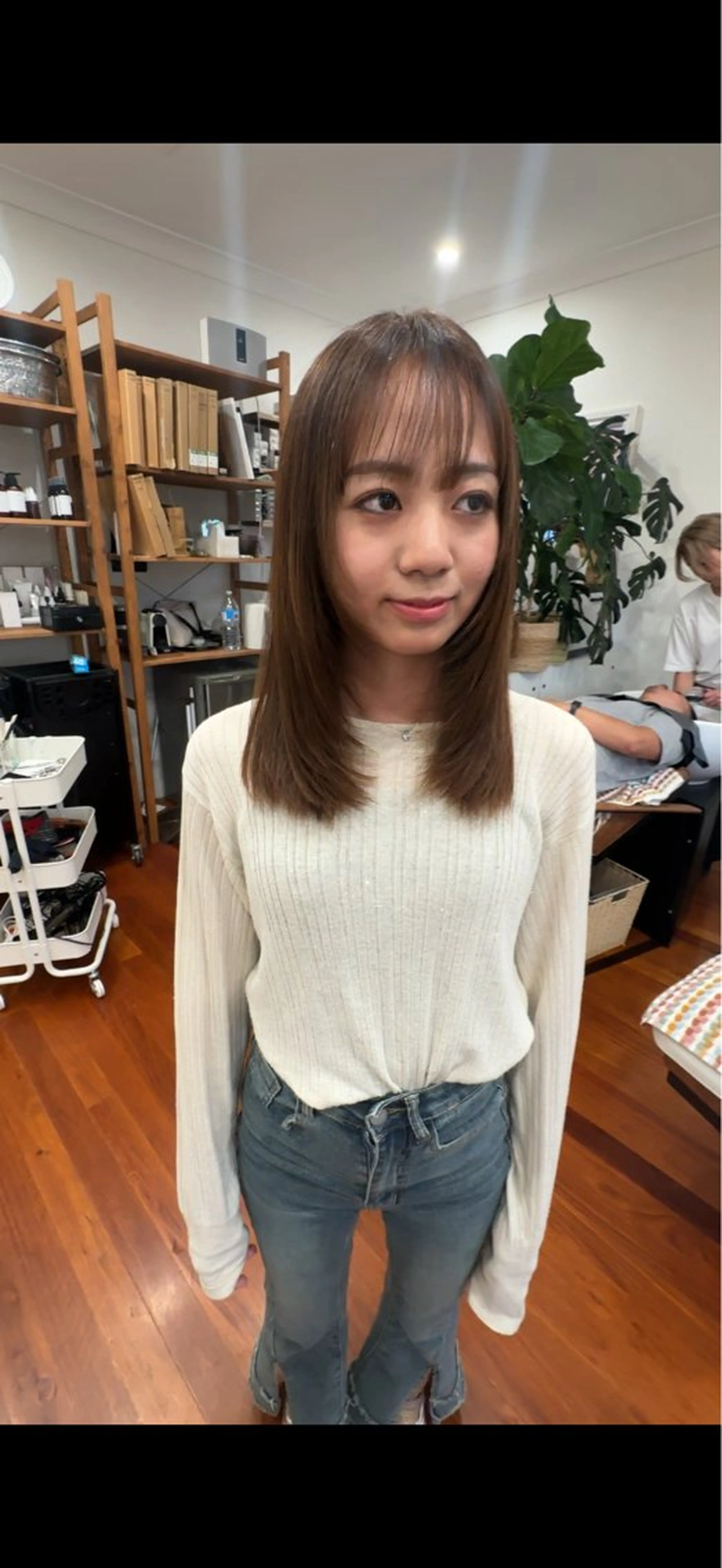 ミディアム カット ヘアカラー トリートメント Zina吉祥寺 /縮毛矯正/美髪✨のヘアスタイル