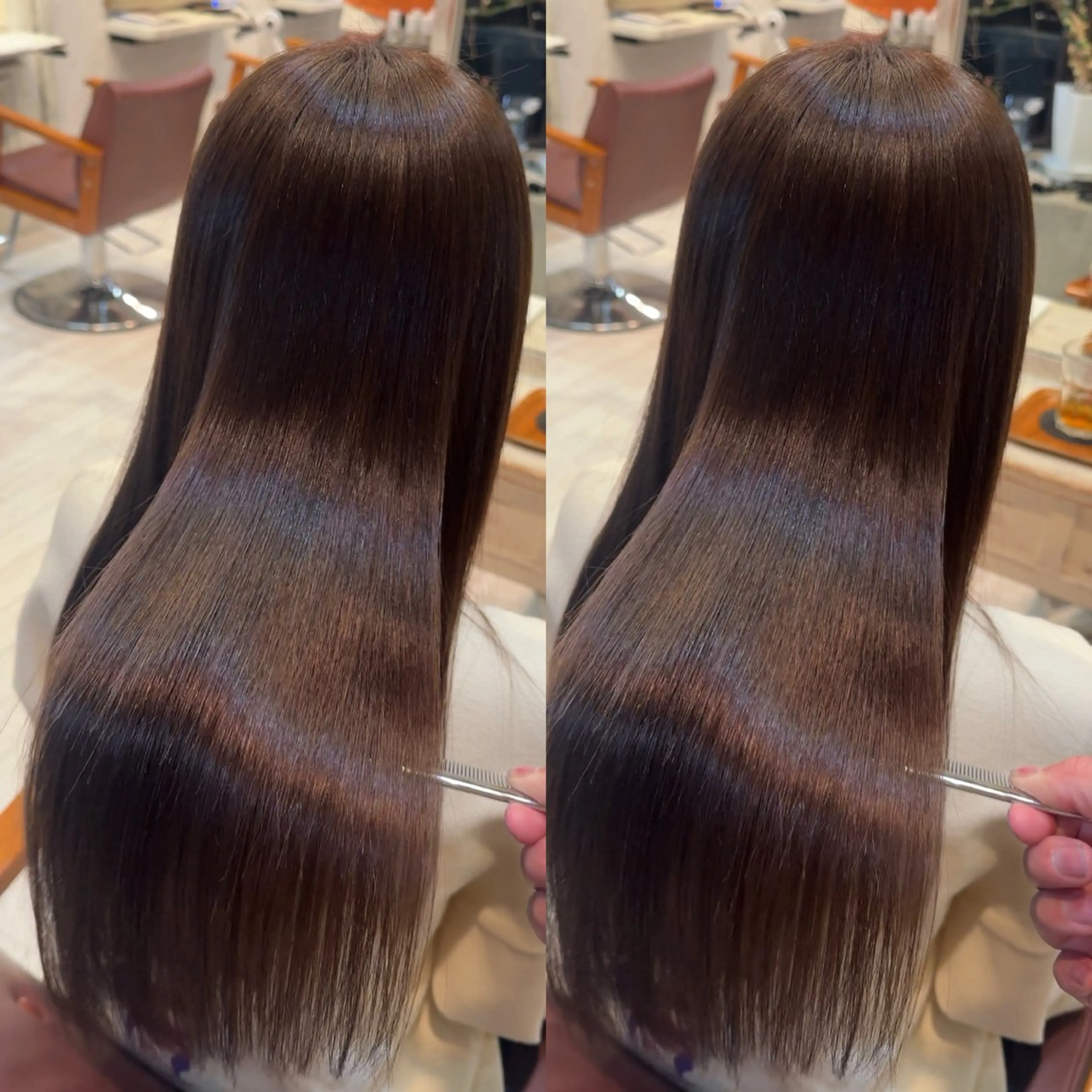 ロング カット ヘアカラー トリートメント F Beauty表参道所属・髪質改善/縮毛矯正/ 酸性ストレート/ガブのヘアスタイル