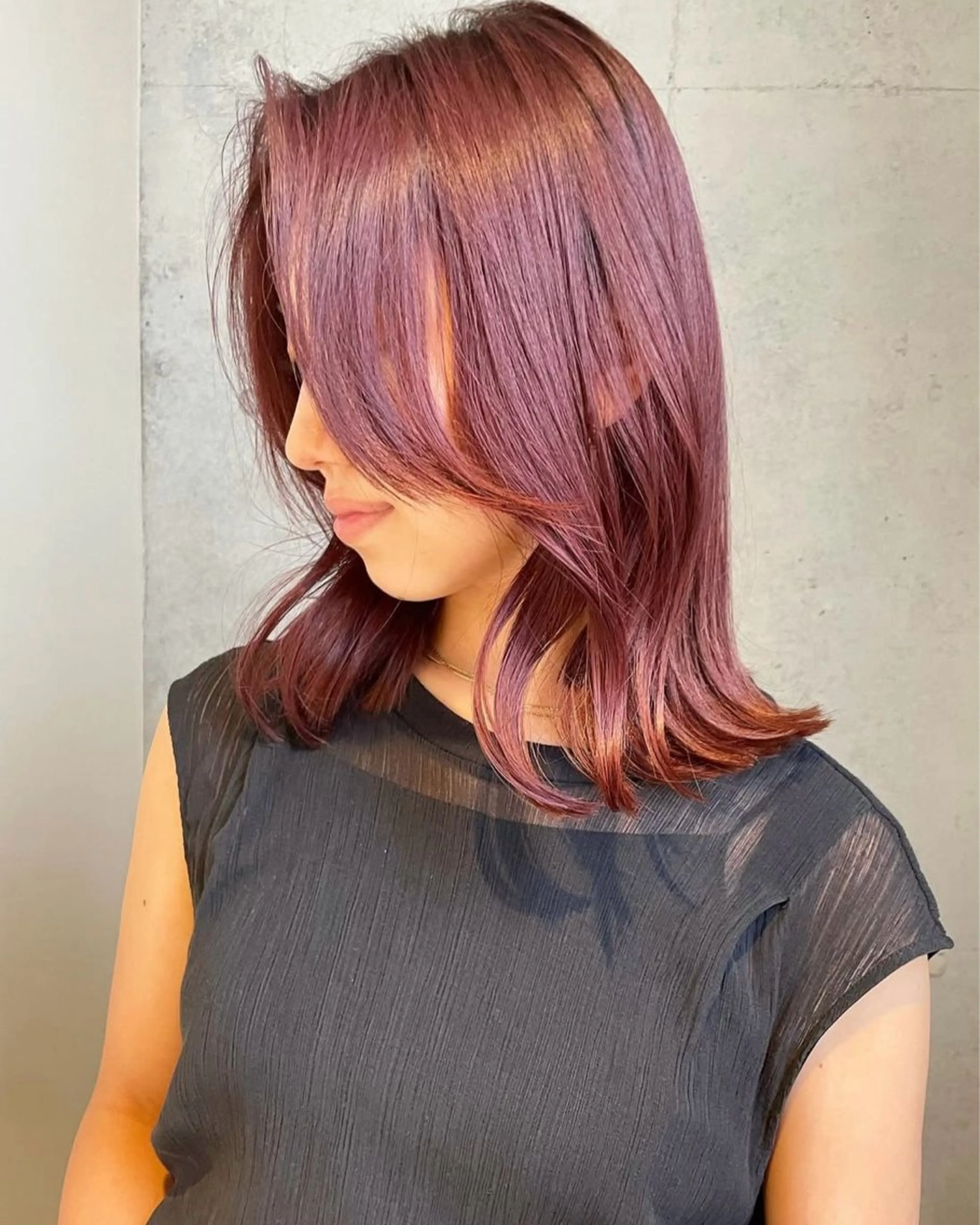 セミロング KENSHIRO ICONのヘアスタイル