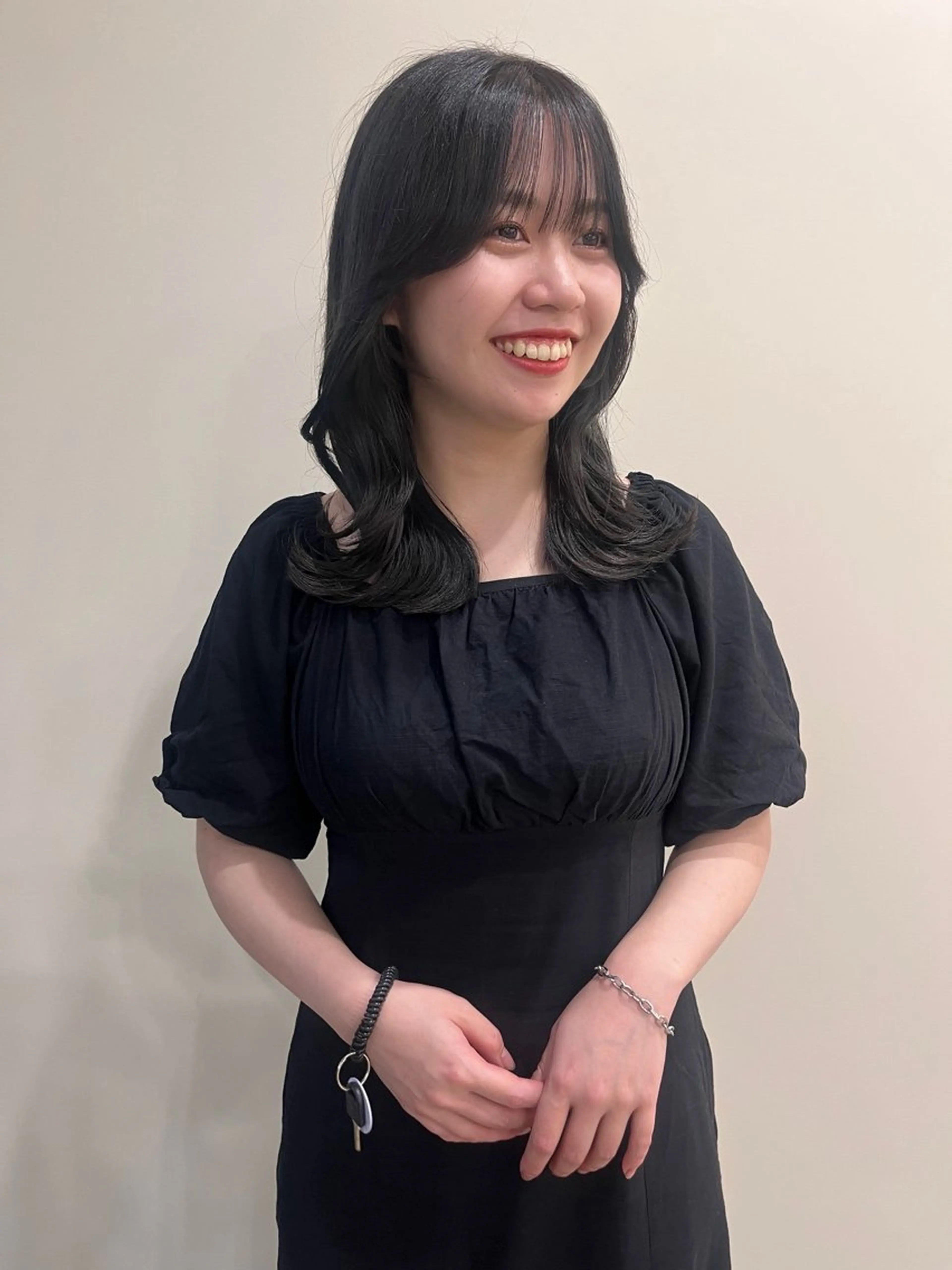 セミロング カラー カット ヘアカラー トリートメント tomu/天神大名/ 透明感カラー🐴のヘアスタイル