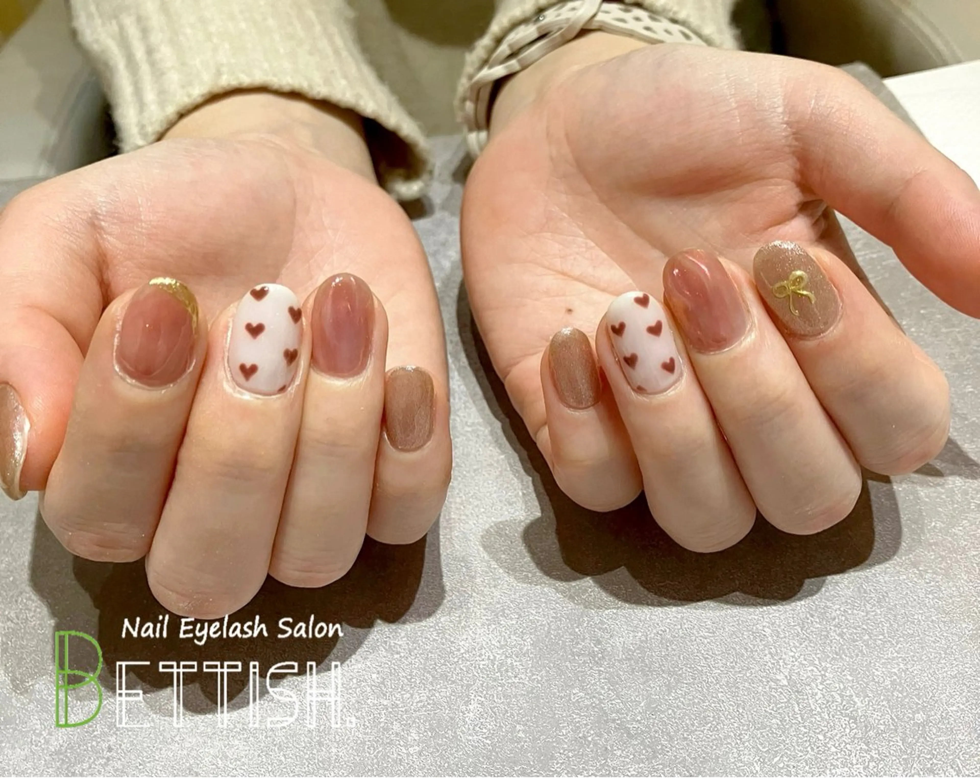 ネイル バレンタイン ハンドネイル BETTISH. KUMIKO☺︎︎のネイルデザイン