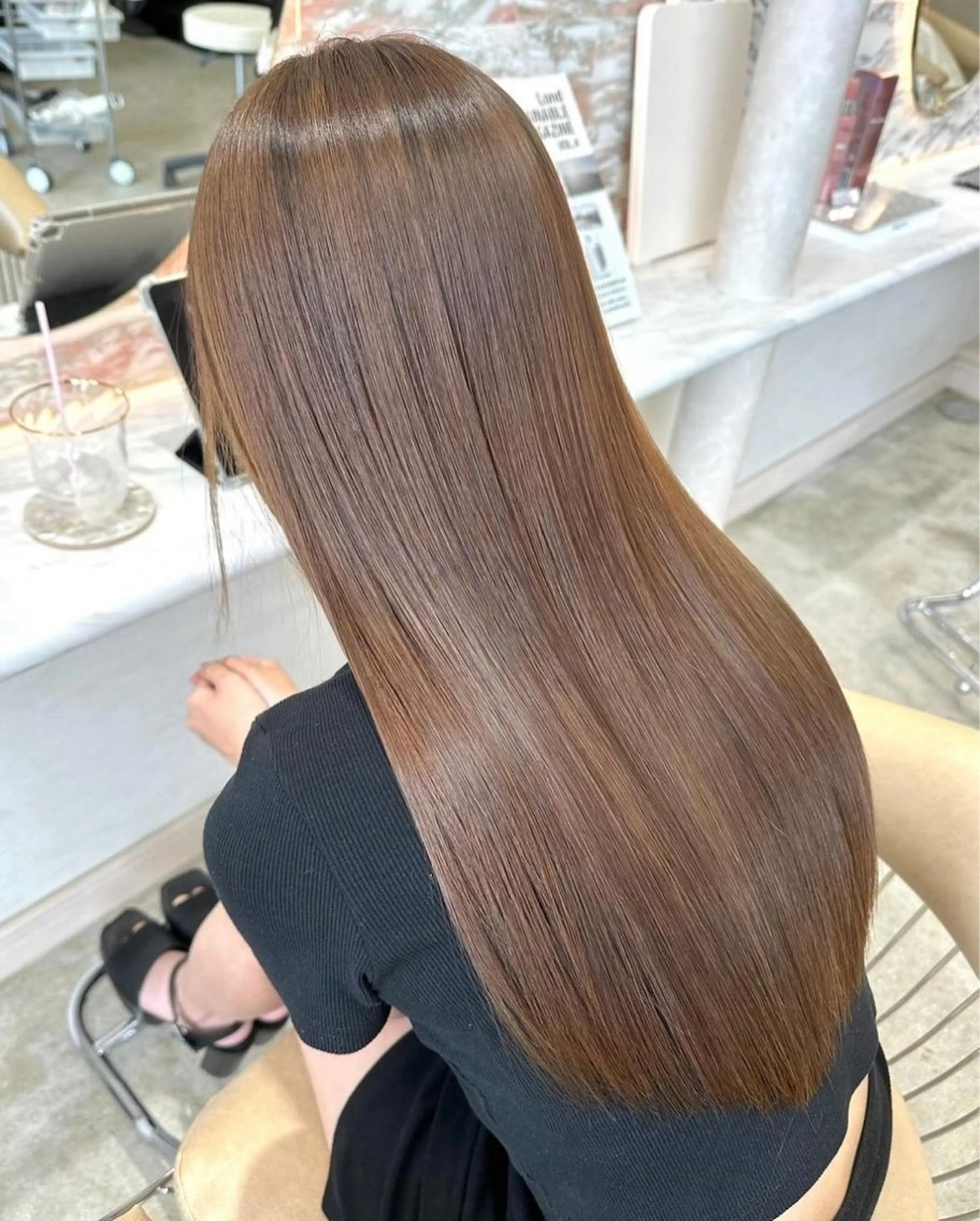 ロング 縮毛矯正/美髪カラー 松田空優哉のヘアスタイル