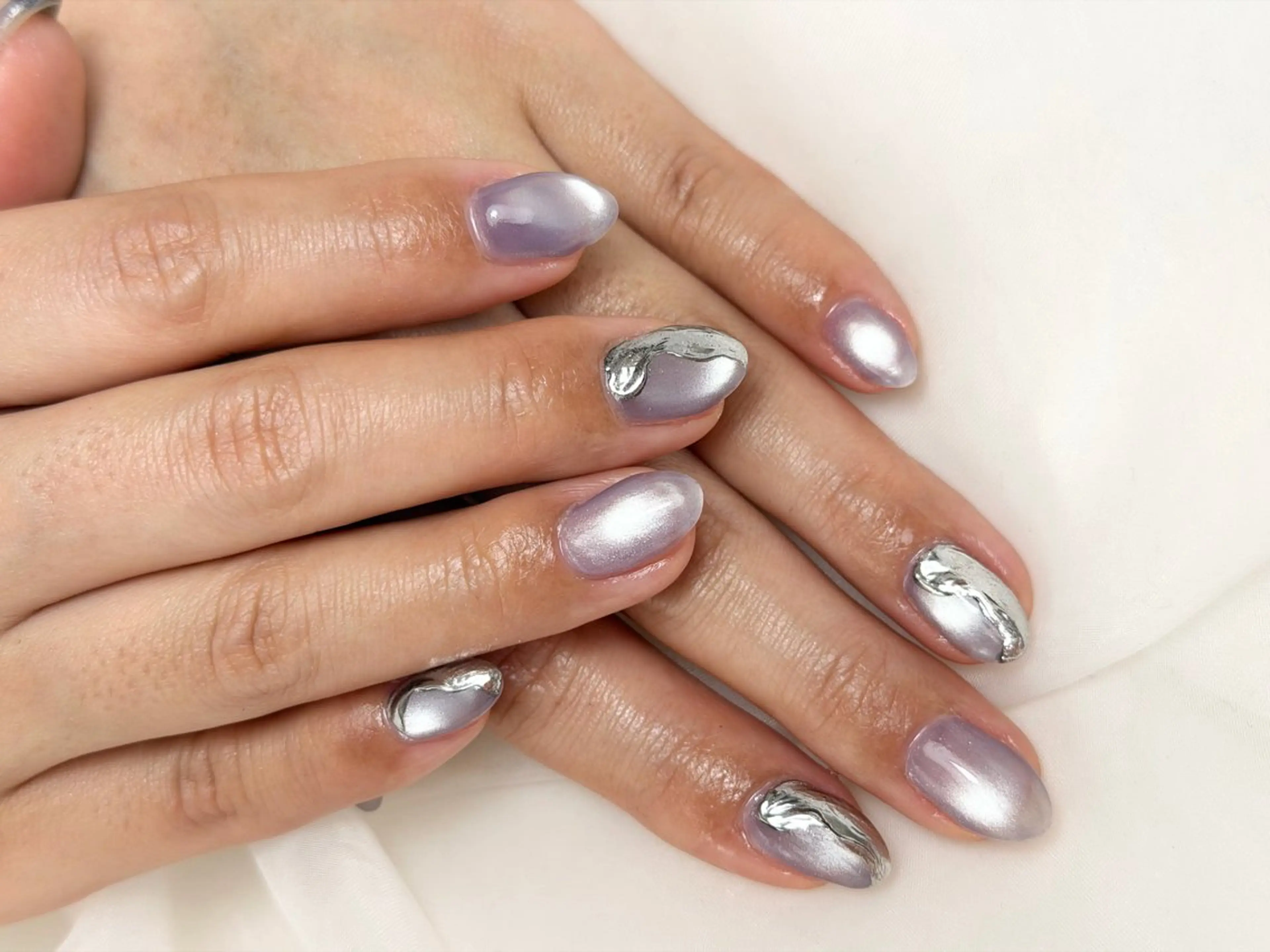 ネイル マグネットネイル ハンドネイル MIKA ♡のネイルデザイン