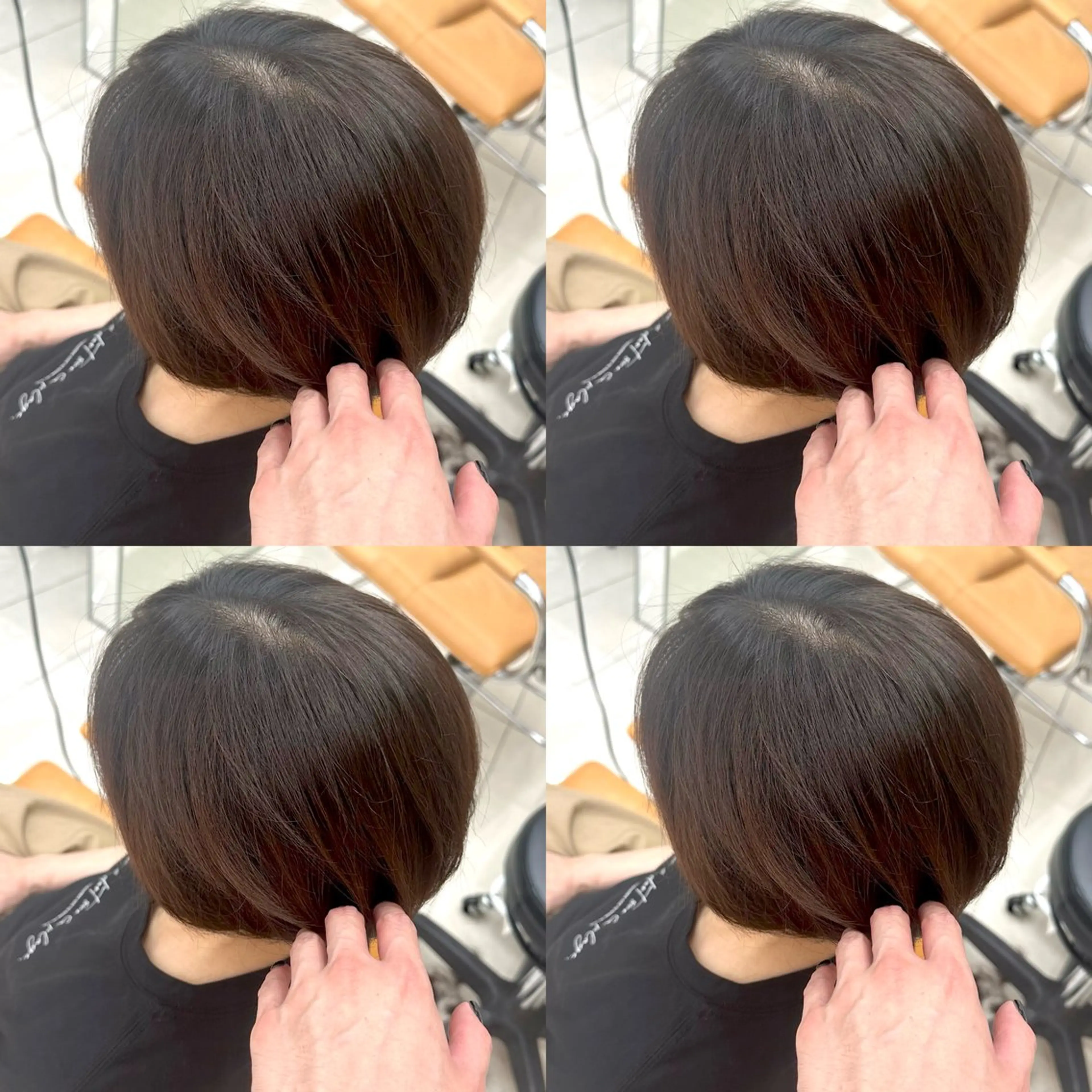 ショート カラー カット ヘアカラー 髪質改善× 白髪ぼかし溝江のヘアスタイル